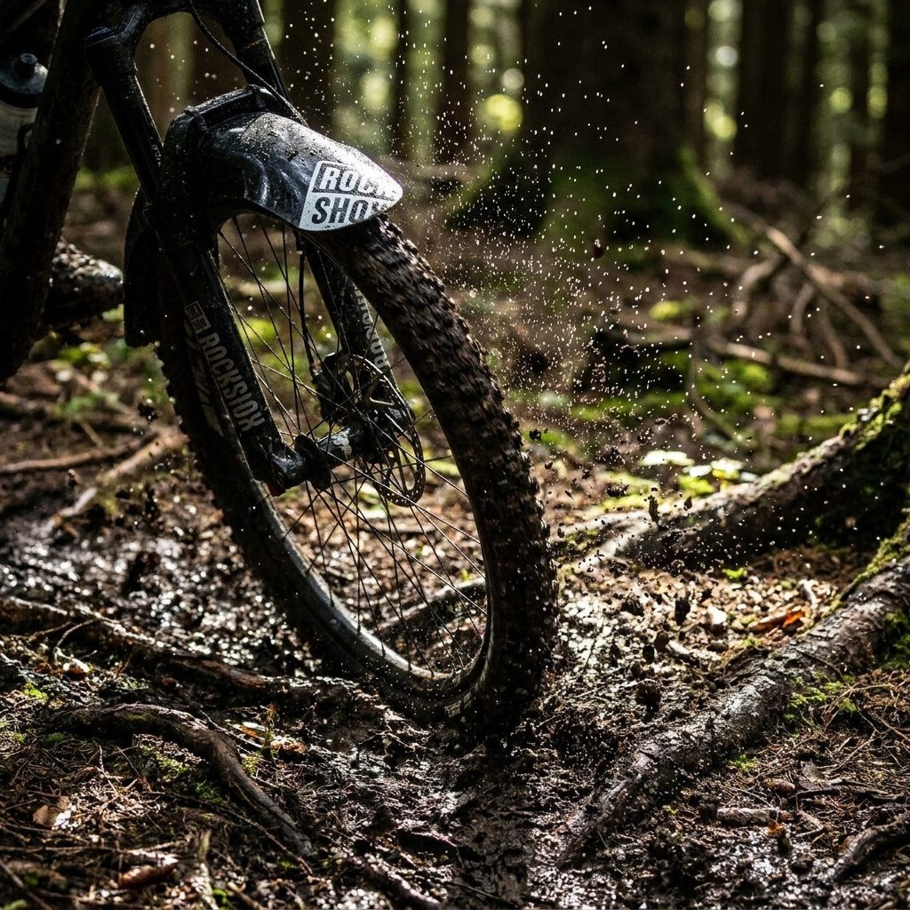 RockShox Schutzblech RockShox VR-Steckblech Fender Schutzblech MTB - schwarz weiß