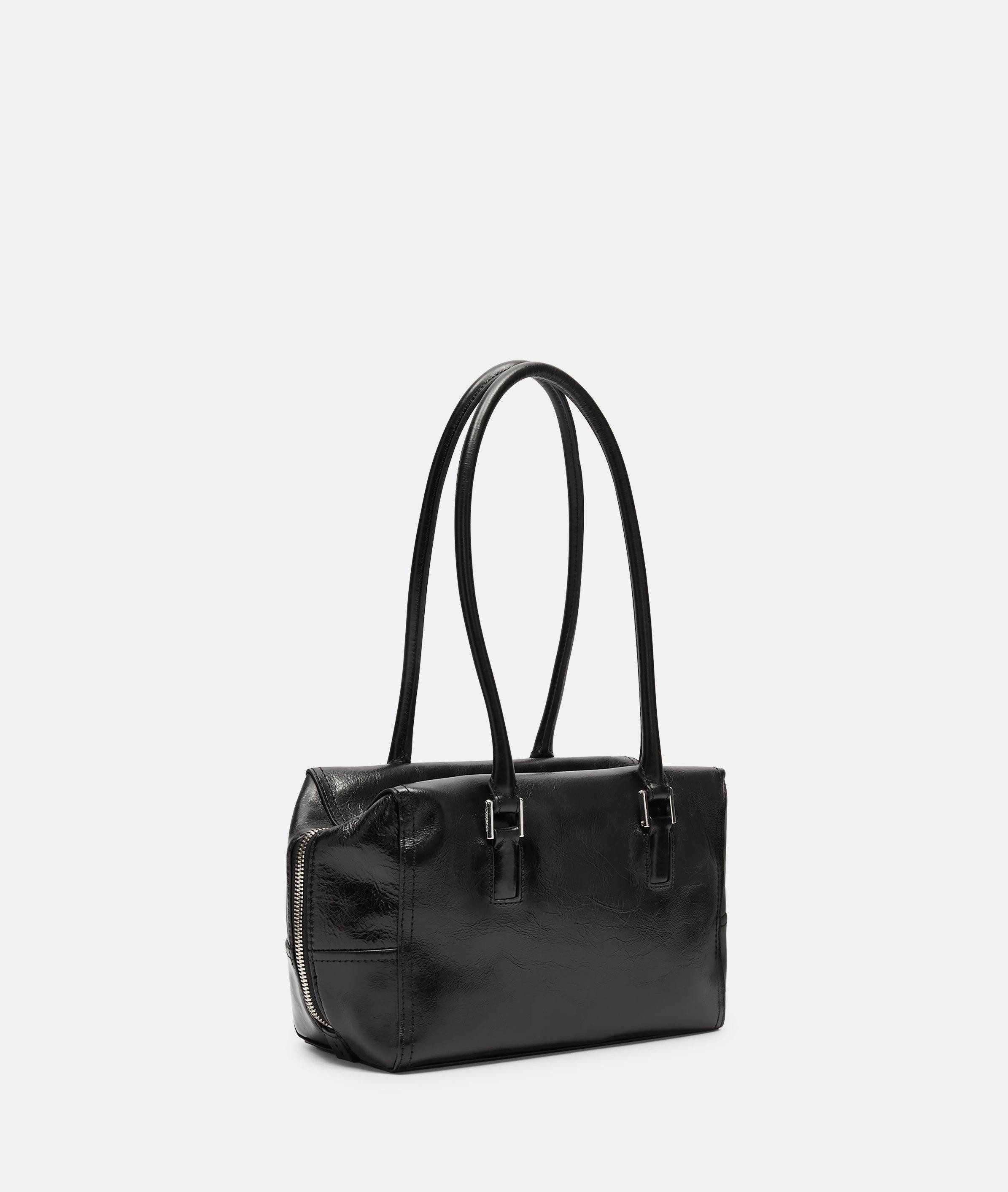 Liebeskind Berlin Schultertasche Satchel, Handliche Schultertasche aus glän günstig online kaufen