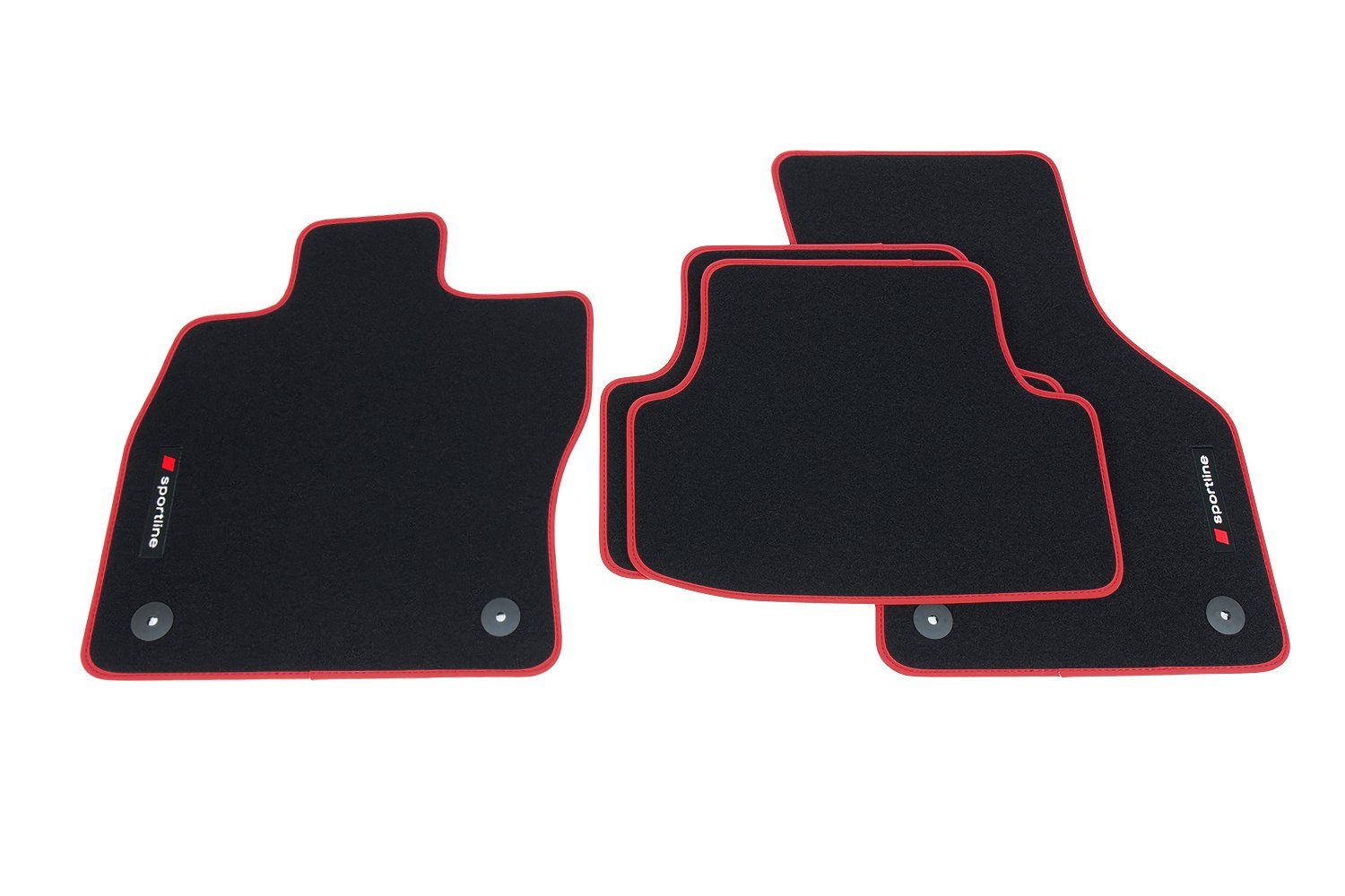 teileplus24 Auto-Fußmatten 2012-2020 Kombi Fußmatten Leon Seat 5-Türer 5F PV304-P mit kompatibel