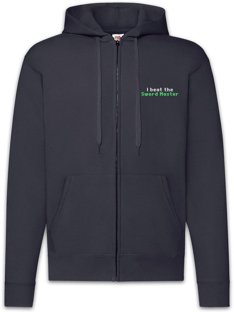 Sweatjacke I Beat The Sword Master Zipper Hoodie Monkey Swordmaster Island The