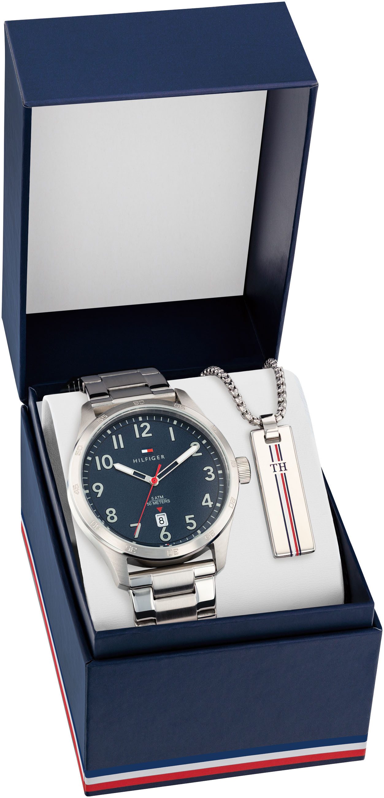 Tommy Hilfiger Quarzuhr, (Set, 2-tlg., m...