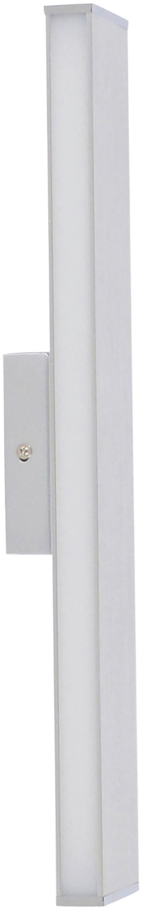 Silber lang, Warmweiß, 45 in integriert, Kunststoff cm Wandleuchte LED und Dubai, integ. näve aus LED fest und Alu Weiß