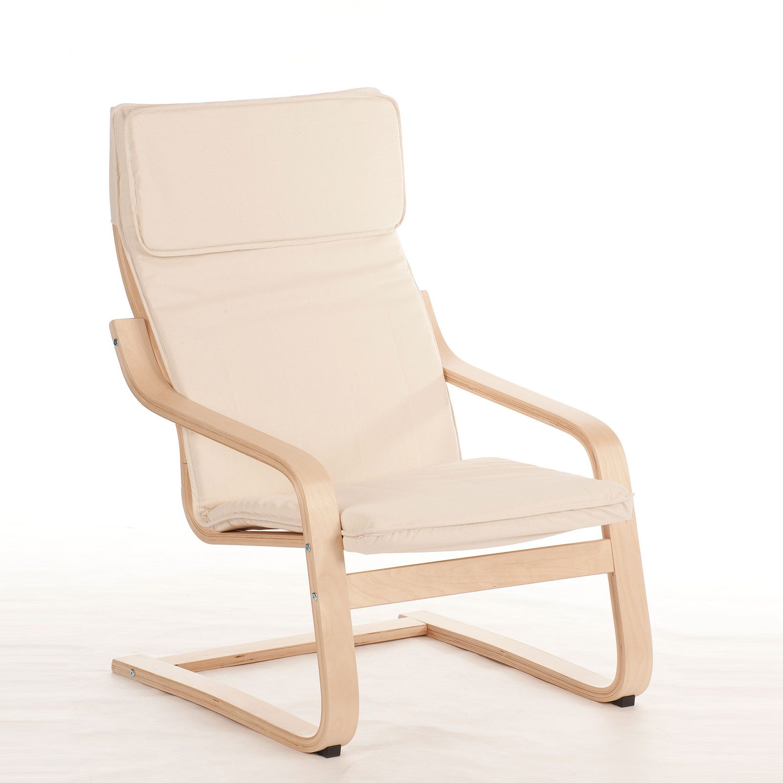 Möbel Akut Loungesessel Schwingsessel Casa Birke Bezug Stoff Natur