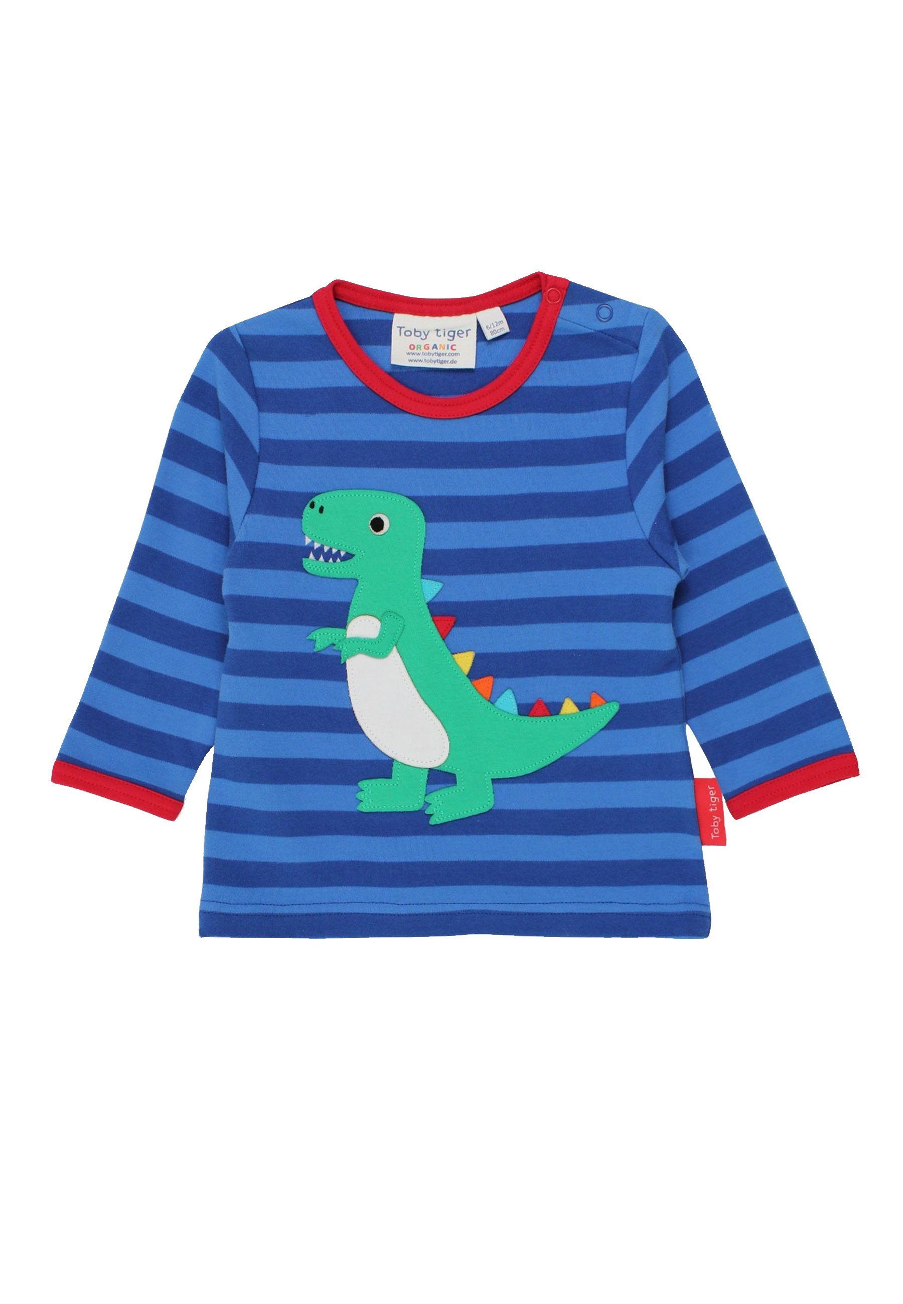 Langarmshirt Langarmshirt mit T-Rex Applikation
