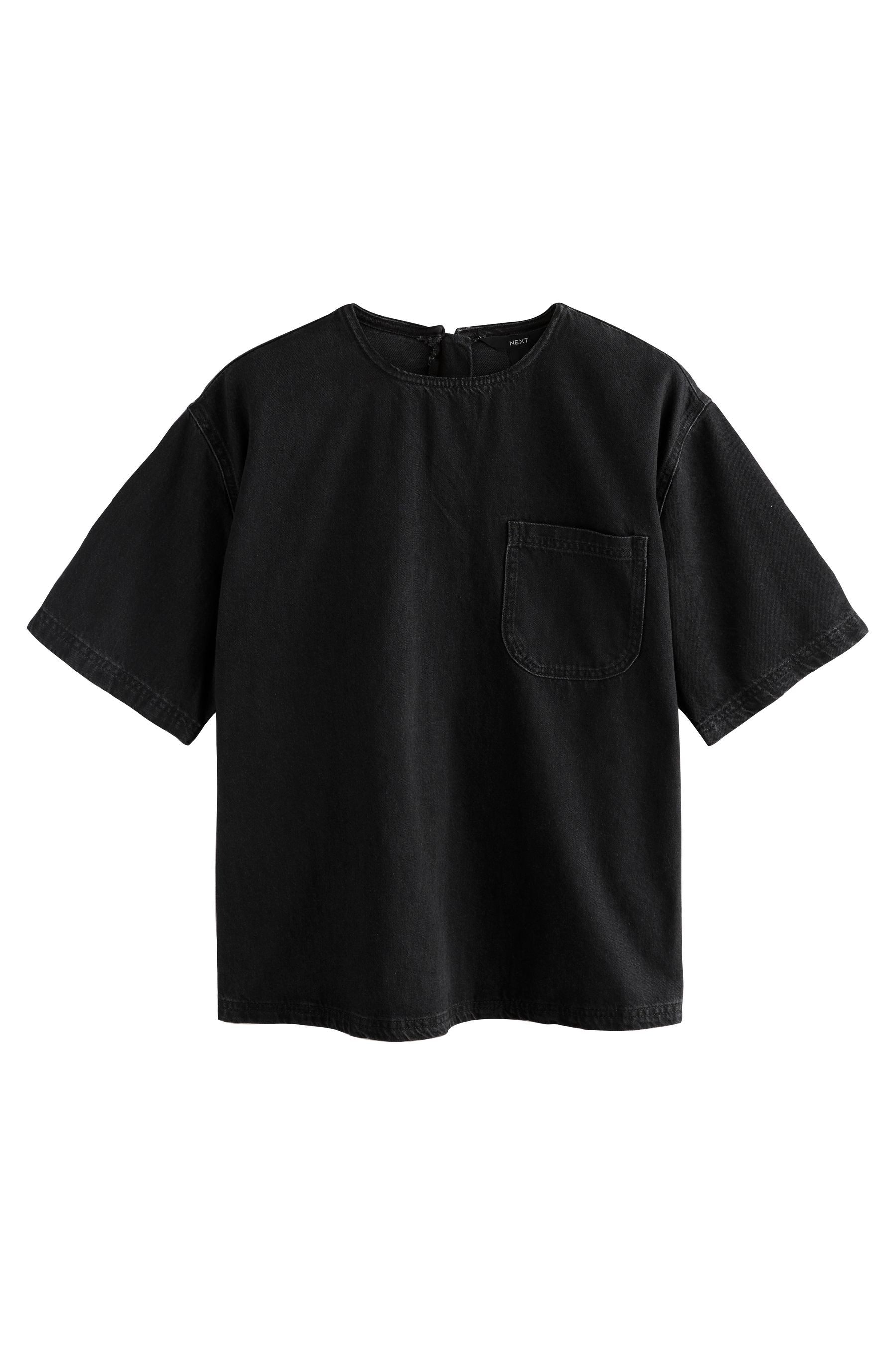 Next T-Shirt Denim-T-Shirt aus 100 % Baumwolle günstig online kaufen
