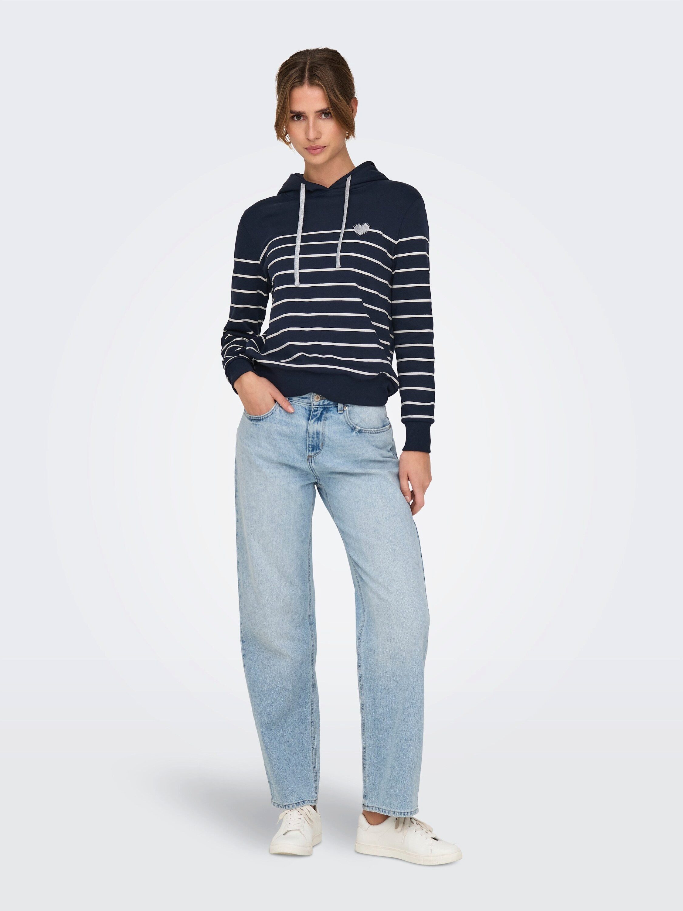 ONLY Langarmshirt (1-tlg) Stickerei