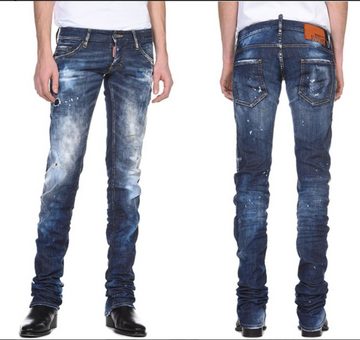 Dsquared2 5-Pocket-Jeans DSQUARED2 JEANS SHARPEI DISTRESSED PAINTED Denim 5 Pocket Pants Hose T