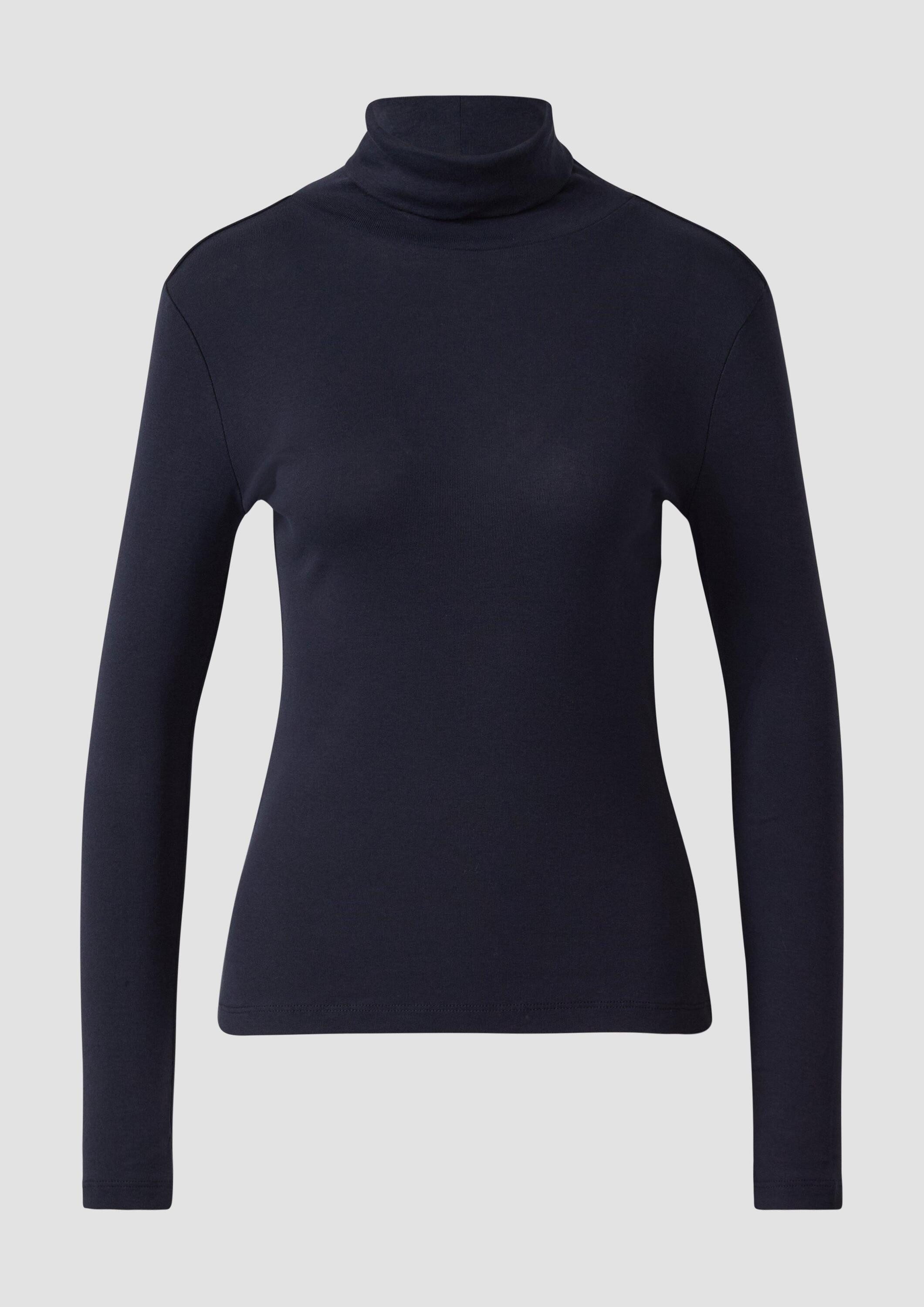 s.Oliver Langarmshirt T-Shirt Longsleeve im Slim Fit mit Rollkragen