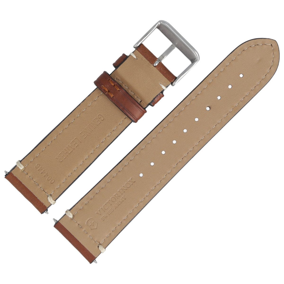 Victorinox Uhrenarmband 22mm Leder Braun 4446