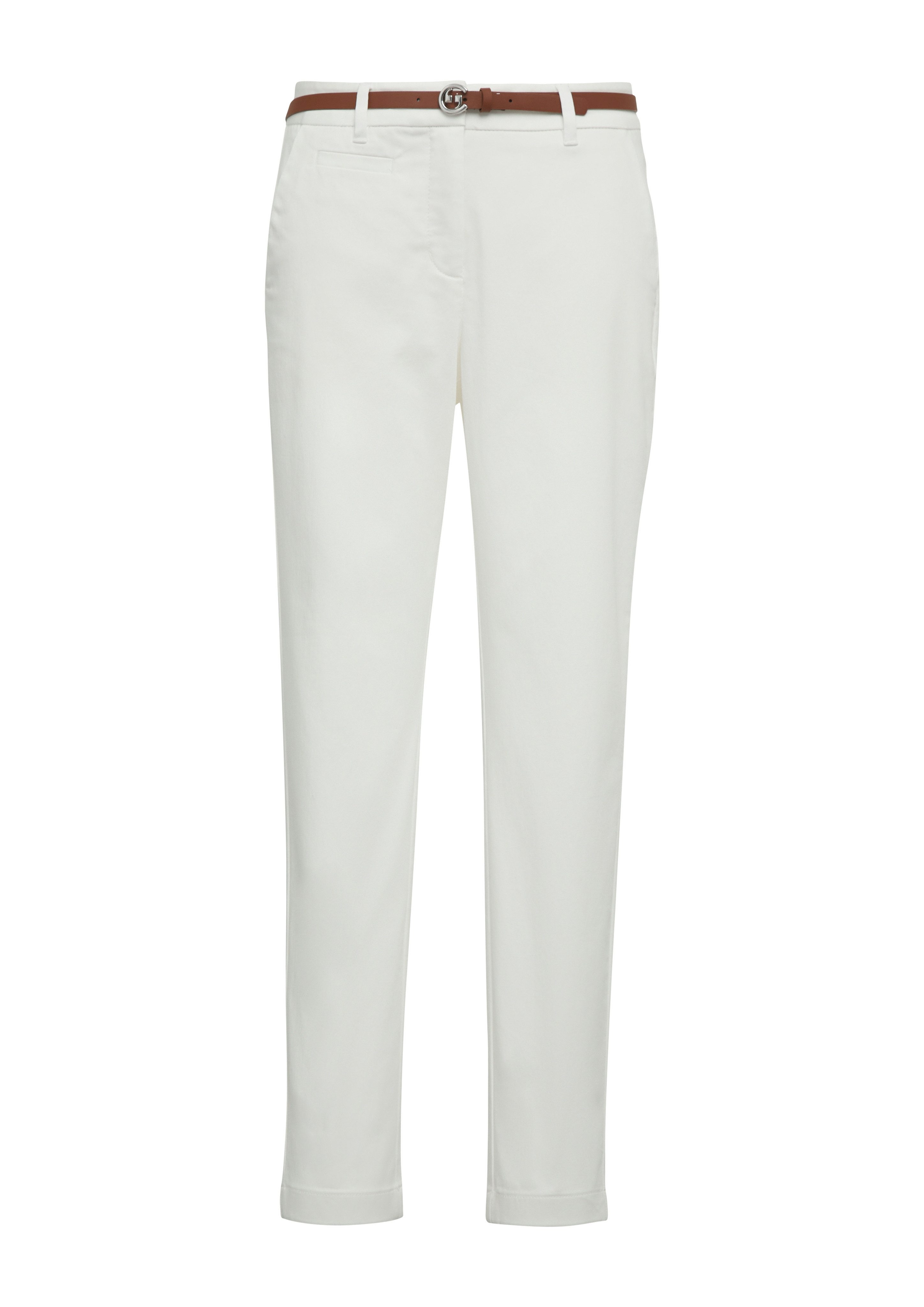 comma Chinohose (Set, 2-tlg) mit schmalem Gürtel, Sommerhose