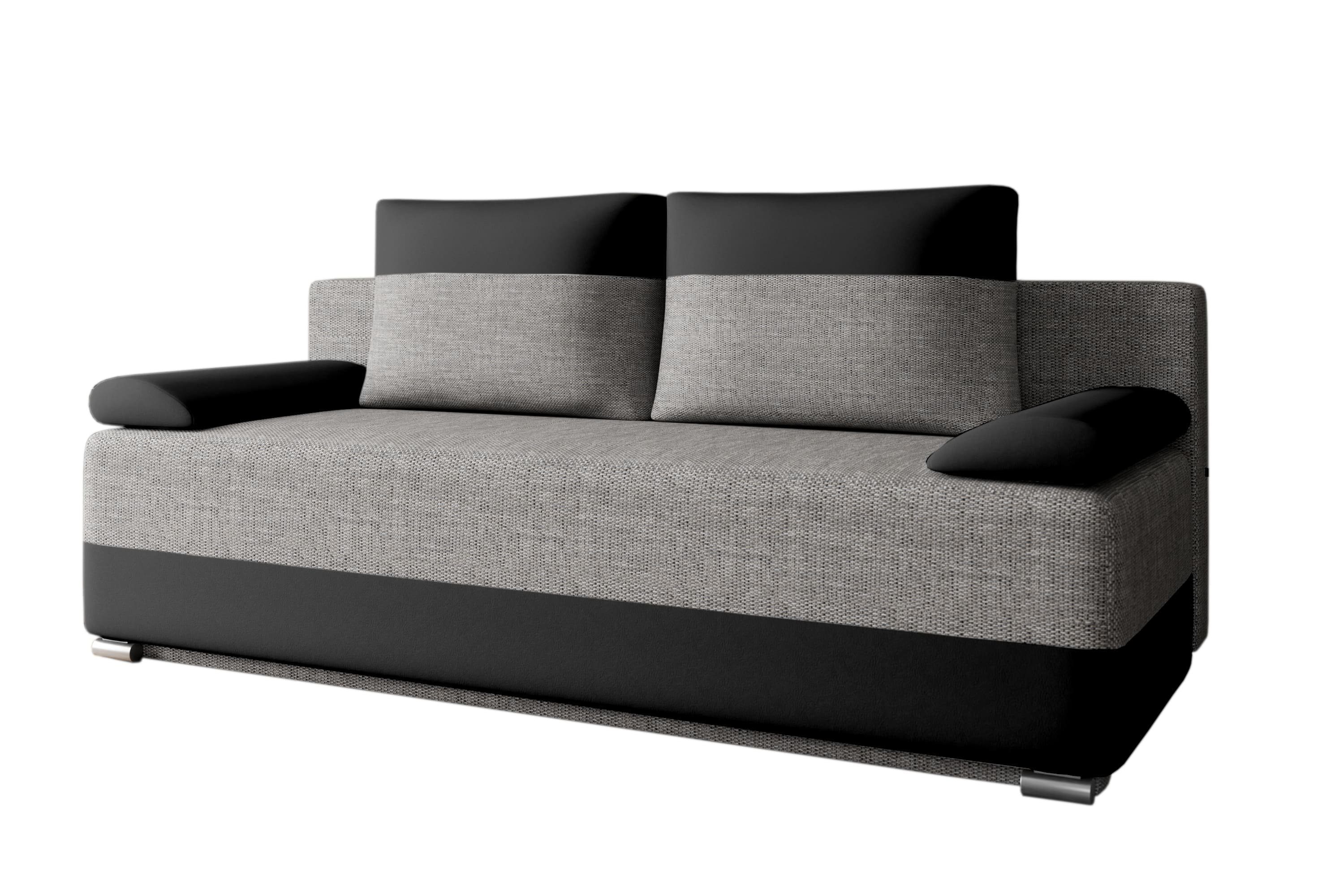 MOEBLO Schlafsofa ATLANTA, Schlafcouch Sofa Couch für Wohnzimmer Schlafsofa Federkern Sofagarnitur Polstersofa mit Bettfunktion, mit Schlaffunktion und Bettkasten, - (BxHxT): 200x90x96 cm