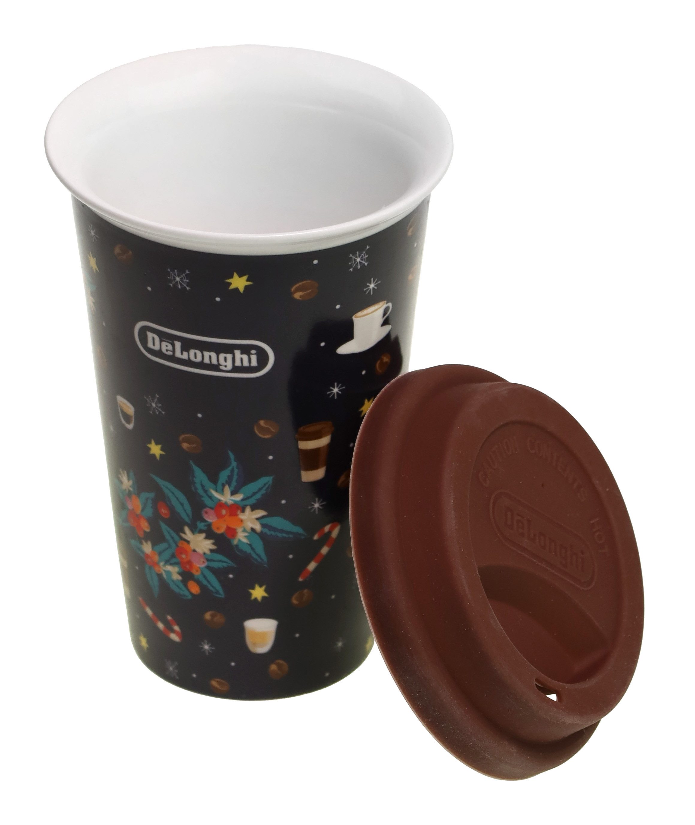 De'Longhi Gläser-Set Delonghi AS00004913, DLSC075 doppelwandiger Keramikbecher, 300ml