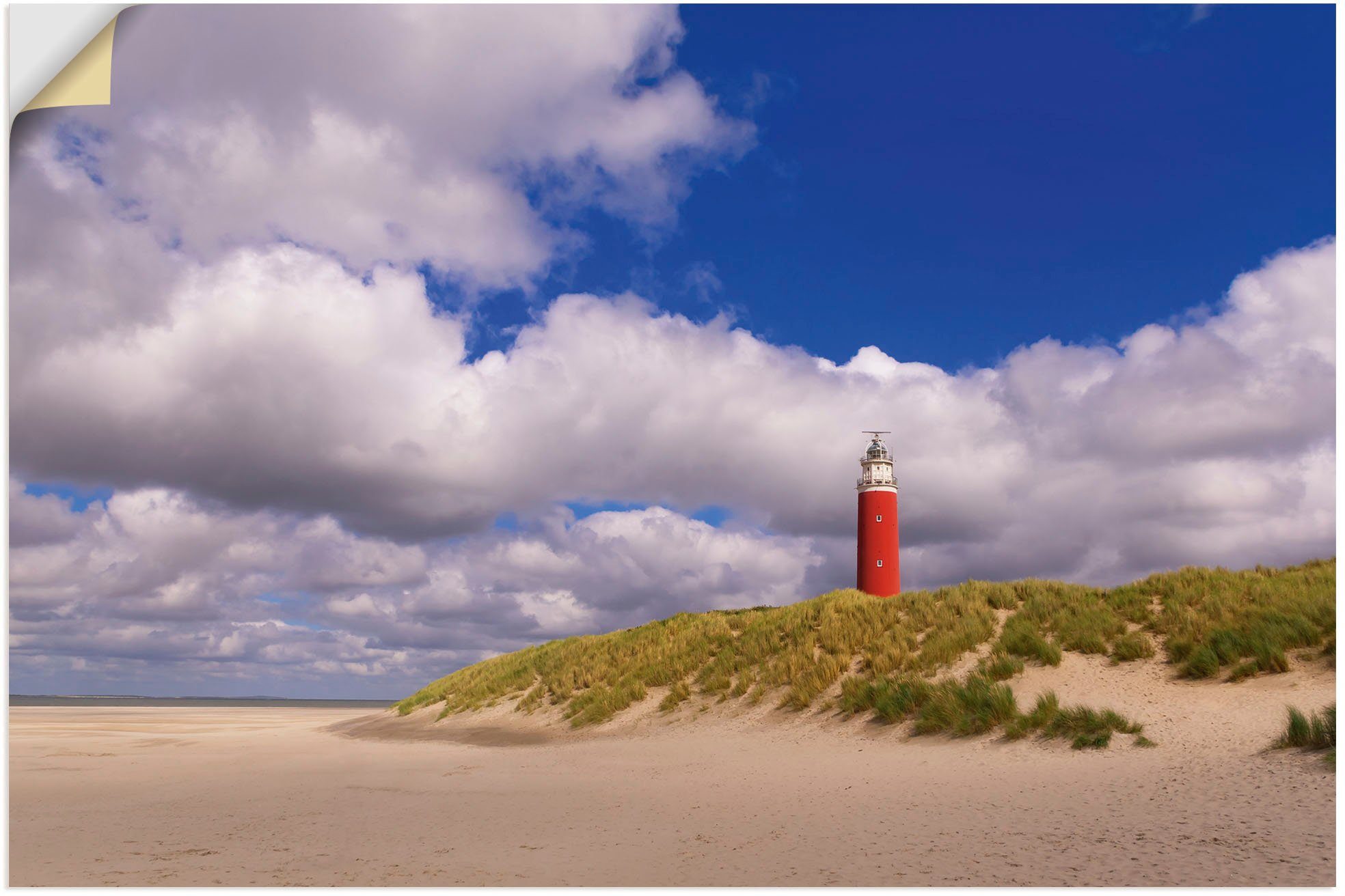 Artland Wandbild Wolkenimpression am Leuchtturm, Küste (1 St), als Alubild, Leinwandbild, Wandaufkleber oder Poster in versch. Größen