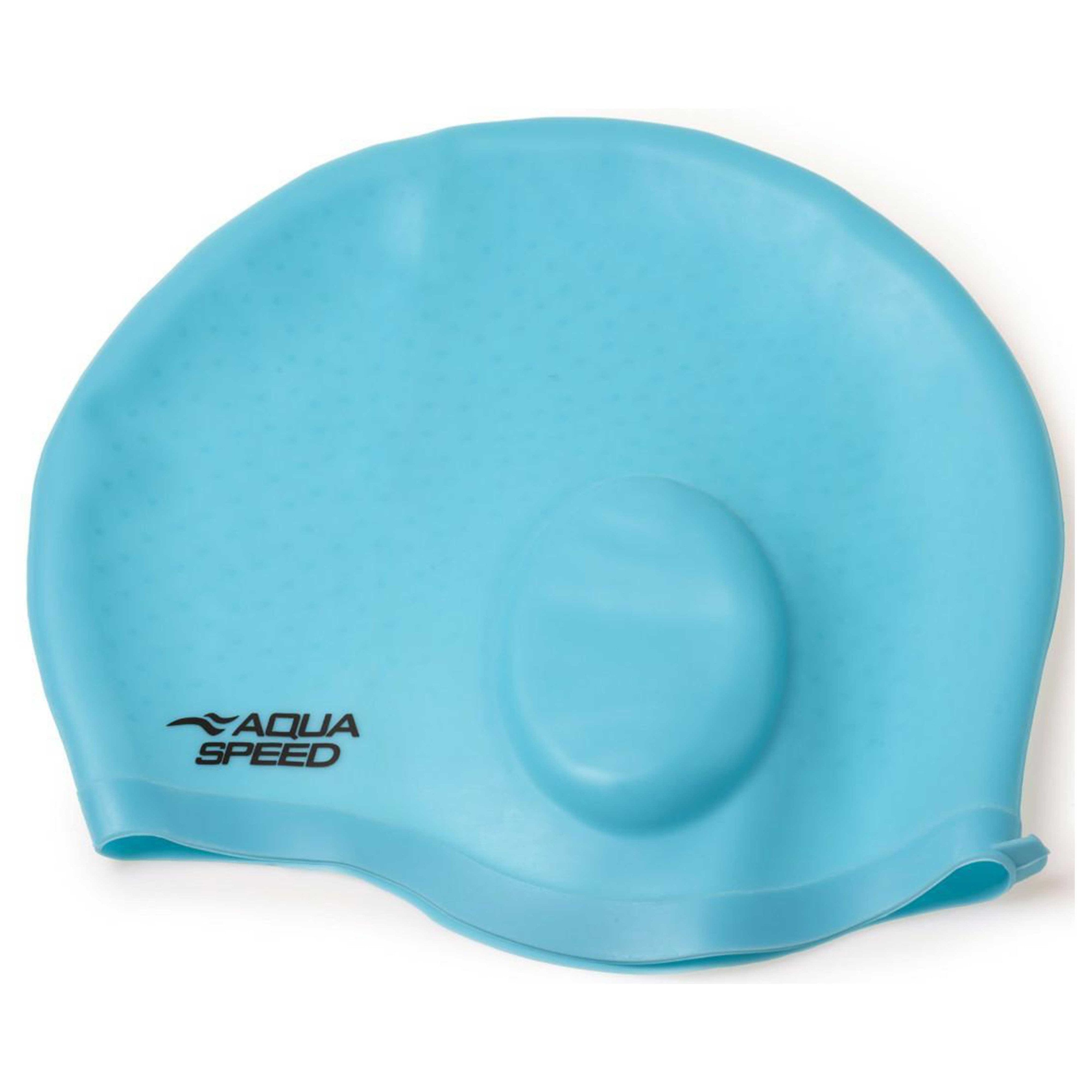Aqua Speed Badekappe XL-Schwimmkappen für Langhaar: EAR CAP VOLUME & MONO Badehaube XL
