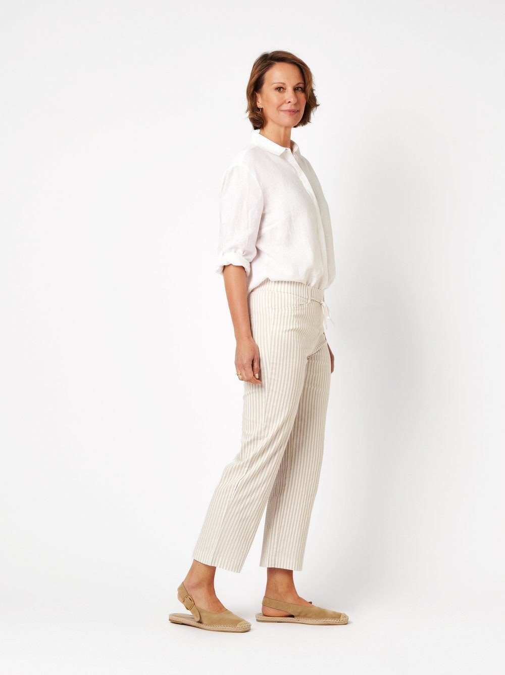 Relaxed by TONI Culotte Scarlet Wide 3/4 aus Seersucker