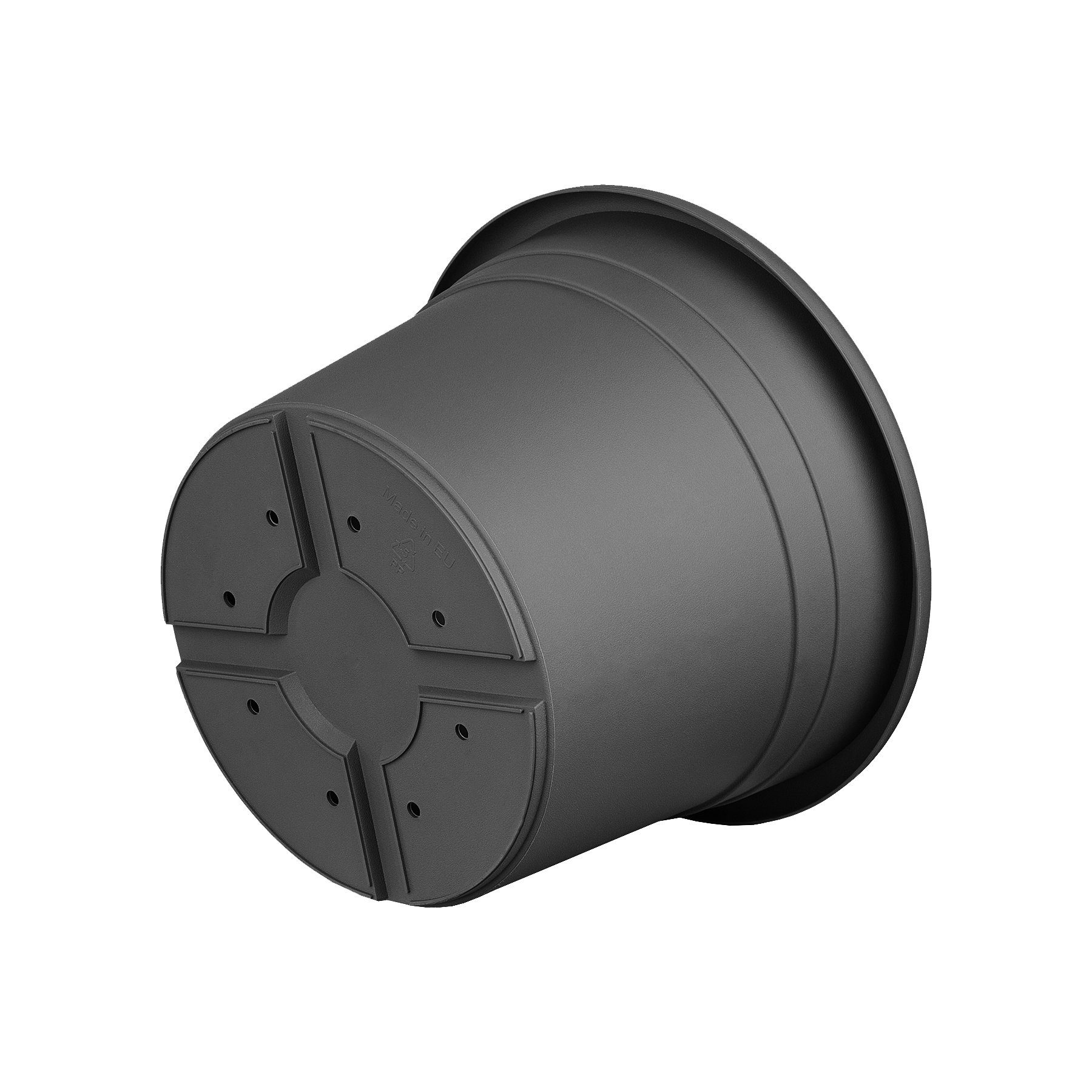 BigDean Blumentopf Pflanzkübel aus Kunststoff rund (Set, 3 St., Blumentöpfe), Blumentöpfe, Wetterfest, Hochwertig, Blumenkübel, Pflanztöpfe