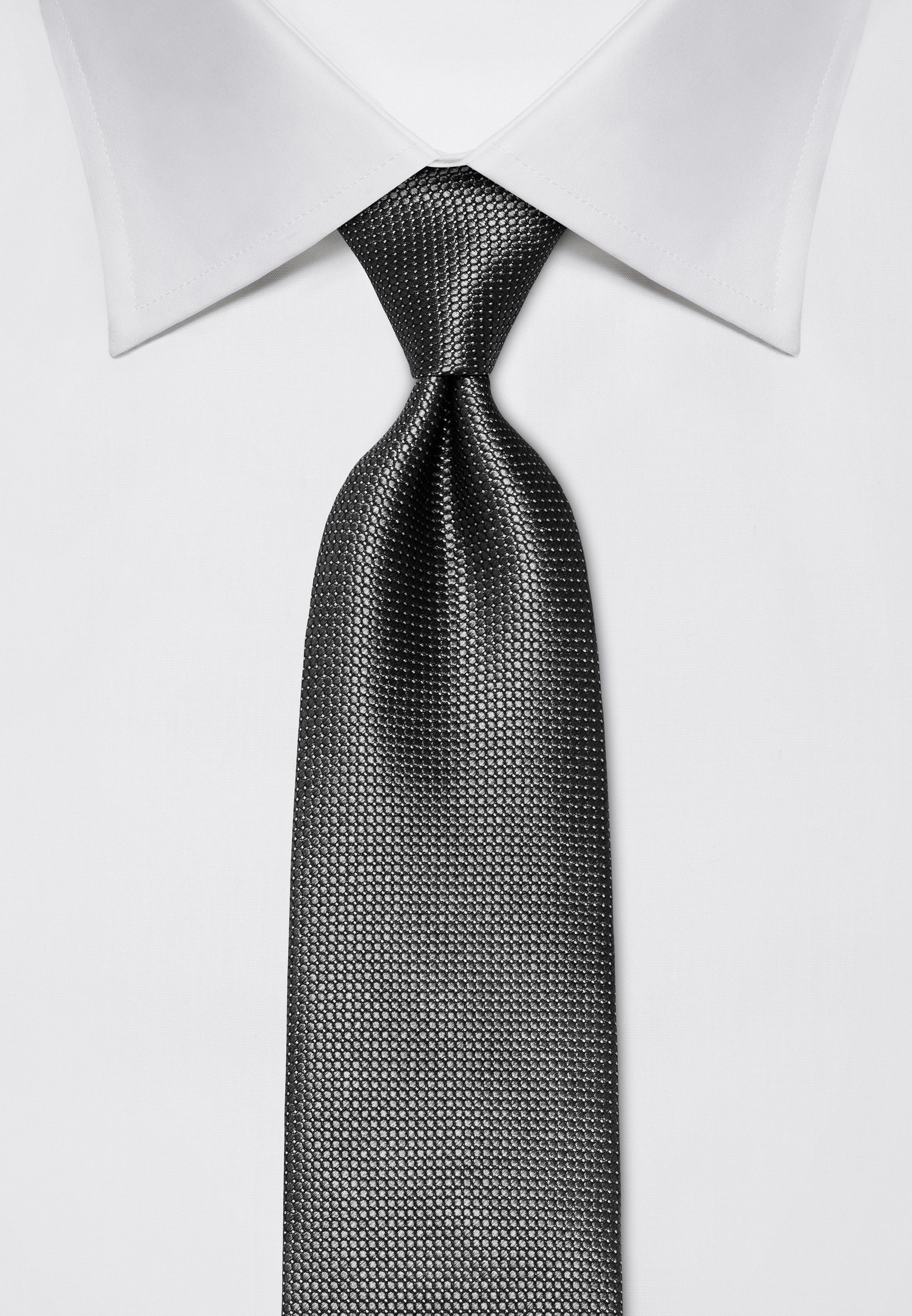 Krawatte grau Boretti gepunktet Vincenzo