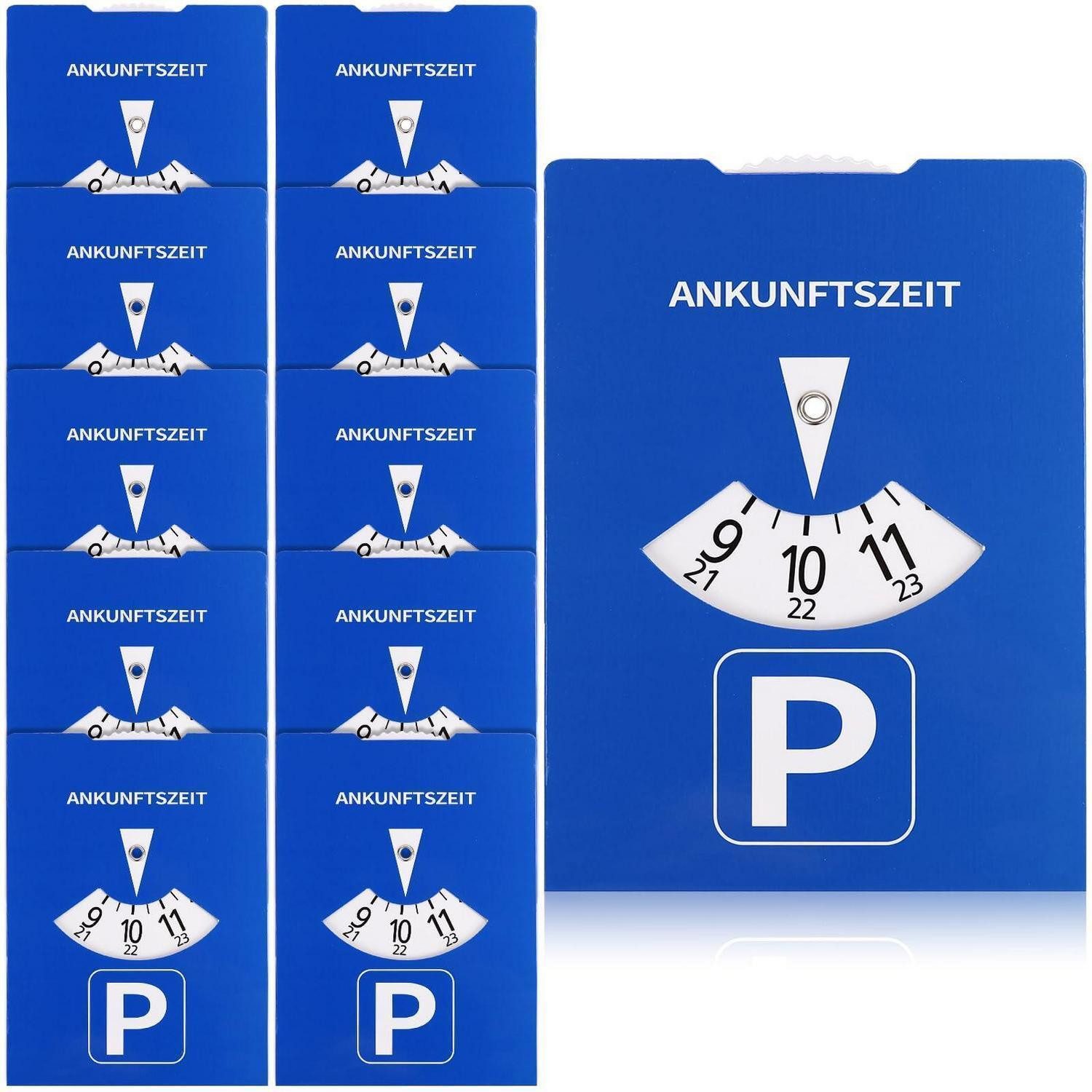LuxusKollektion Parkscheibe Parkscheibe Ankunftszeit Auto Pappe 10 Stück 11x15cm A