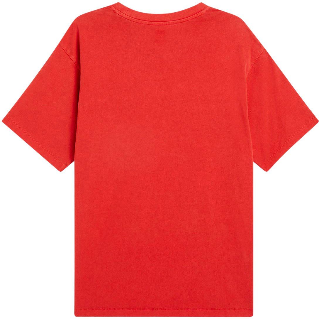 Levi's® LE TEE RED ORANGE Rundhalsshirt AURA VINTAGE im klassischen Levi's® Design TAB