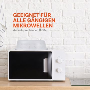 Pro Home Mikrowellenbehälter Geschirhülle für die Mikrowelle Ø26cm x 7cm, (1-tlg), Mikrowellenabdeckung Mikrowellenhaube Spritzschutz Deckel