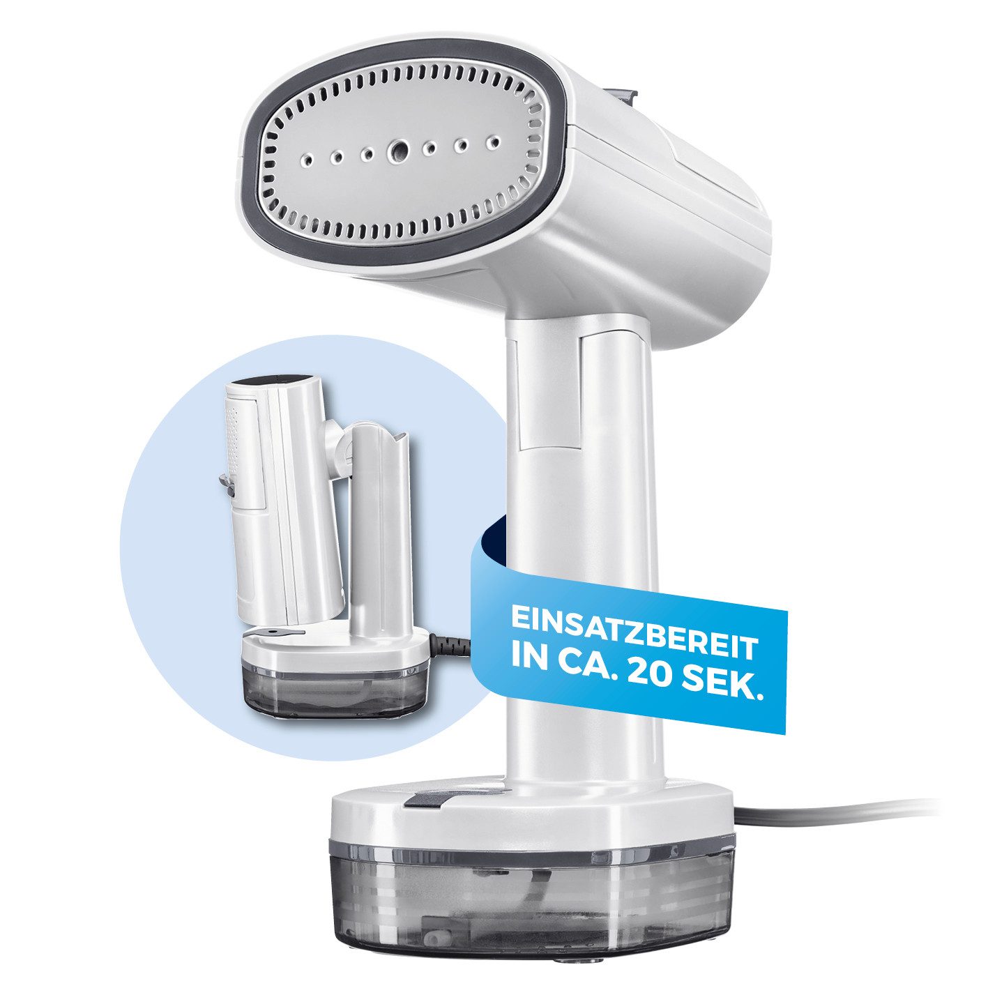 CLEANmaxx Dampfbügeleisen mit Ansaugfunktion faltbar, 1500 W