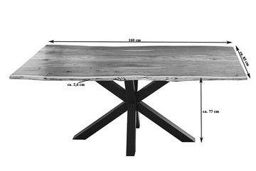SAM® Baumkantentisch Quincy, Akazie, TP 26mm, Baumkante, Einzeltisch 160