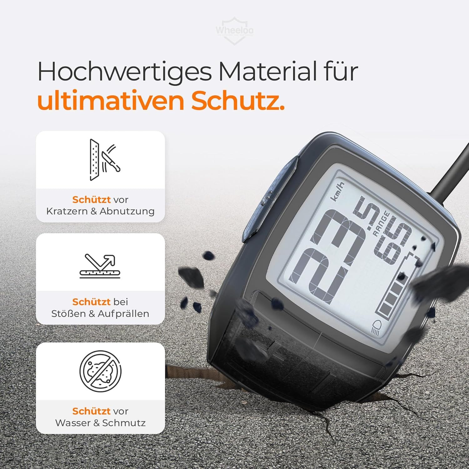 Wheeloo Displayschutzglas Bosch Purion Schutzhülle wasserdicht & transparent für Bosch Purion, E-Bike Monitor Displayschutz I Fahrrad Computer Abdeckung – Bild 2 von 5