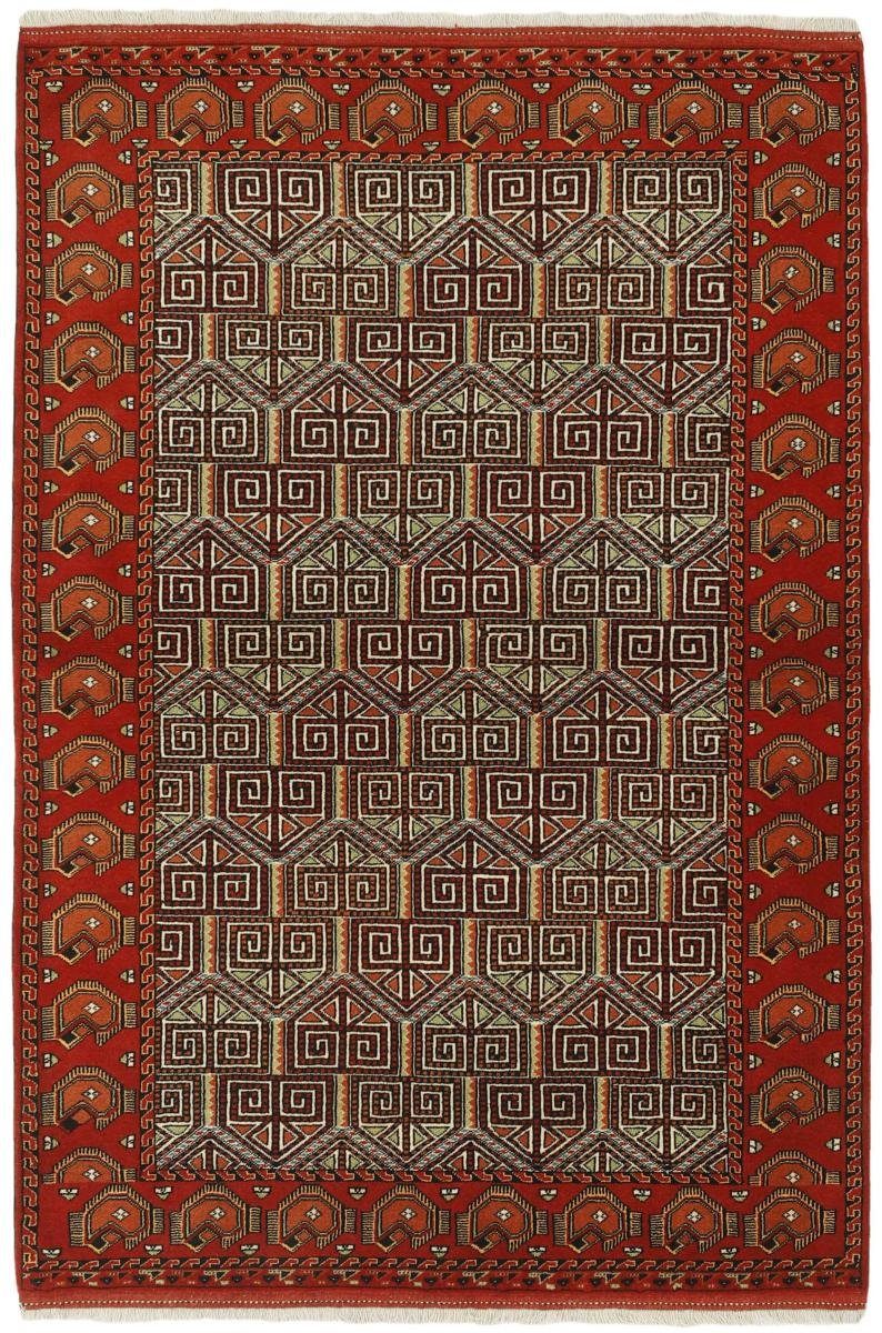 / Orientteppich Perserteppich, rechteckig, 137x199 Nain Turkaman Handgeknüpfter Trading, Orientteppich mm Höhe: 6