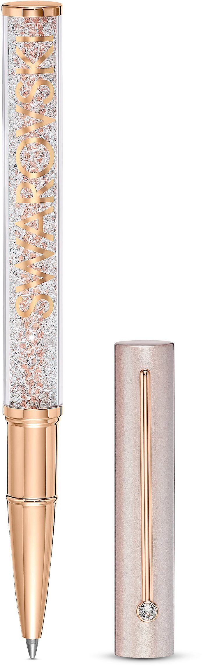 Swarovski Kugelschreiber Crystalline Gloss, rosa, Rosé vergoldet, 5568759,  Aus roségoldfarben vergoldetem Metall mit beschichtetem Kunststoff  kombiniert