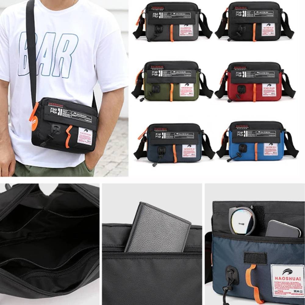 Blusmart Umhängetasche Messenger-Taschen für Herren und Damen (Verstellbarer Schultergurt, Große, wasserdichte Freizeittasche), Für Outdoor-Sport, Reisen und Wandern