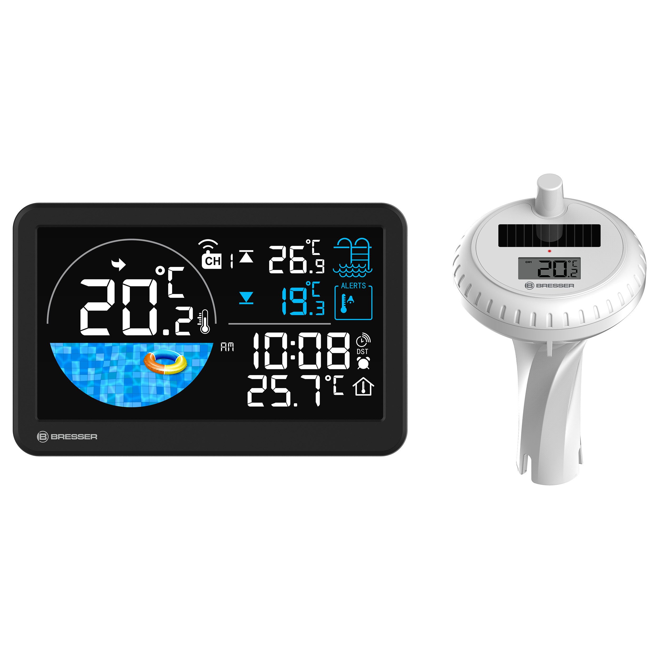 BRESSER Hygrometer BRESSER Funk-Poolthermometer