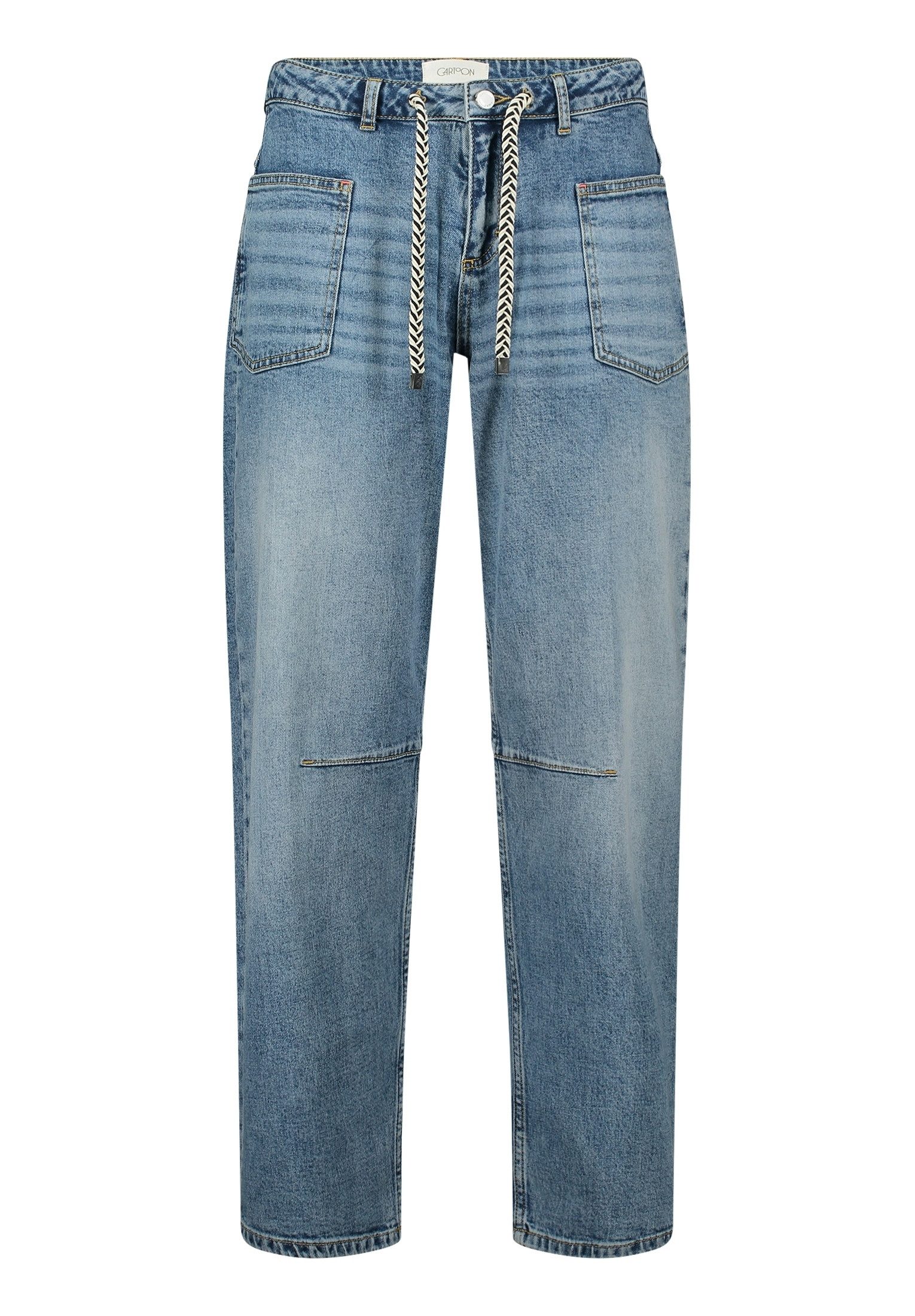 Ankle-Jeans Damen mit Bindegürtel