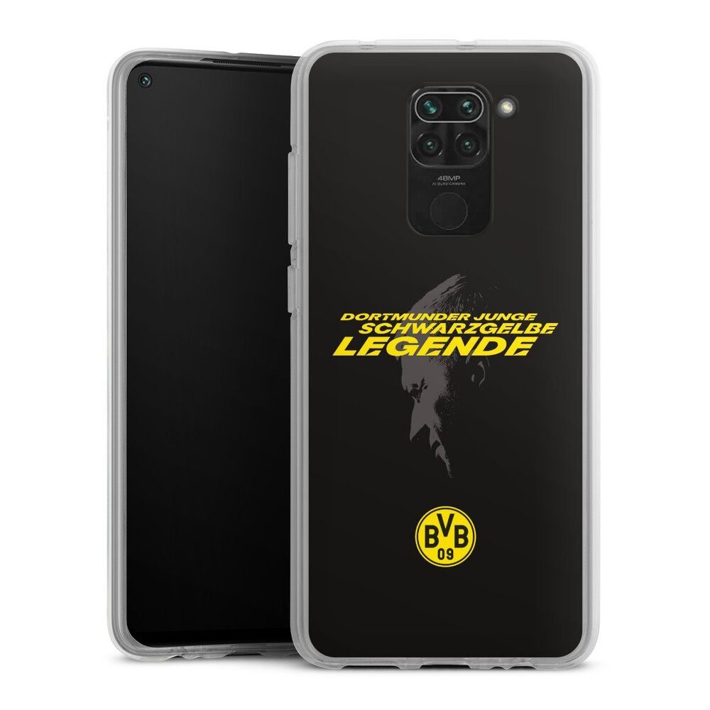 DeinDesign Handyhülle Marco Reus Borussia Dortmund BVB Danke Marco Schwarzgelbe Legende, Xiaomi Redmi Note 9 Silikon Hülle Bumper Case Handy Schutzhülle