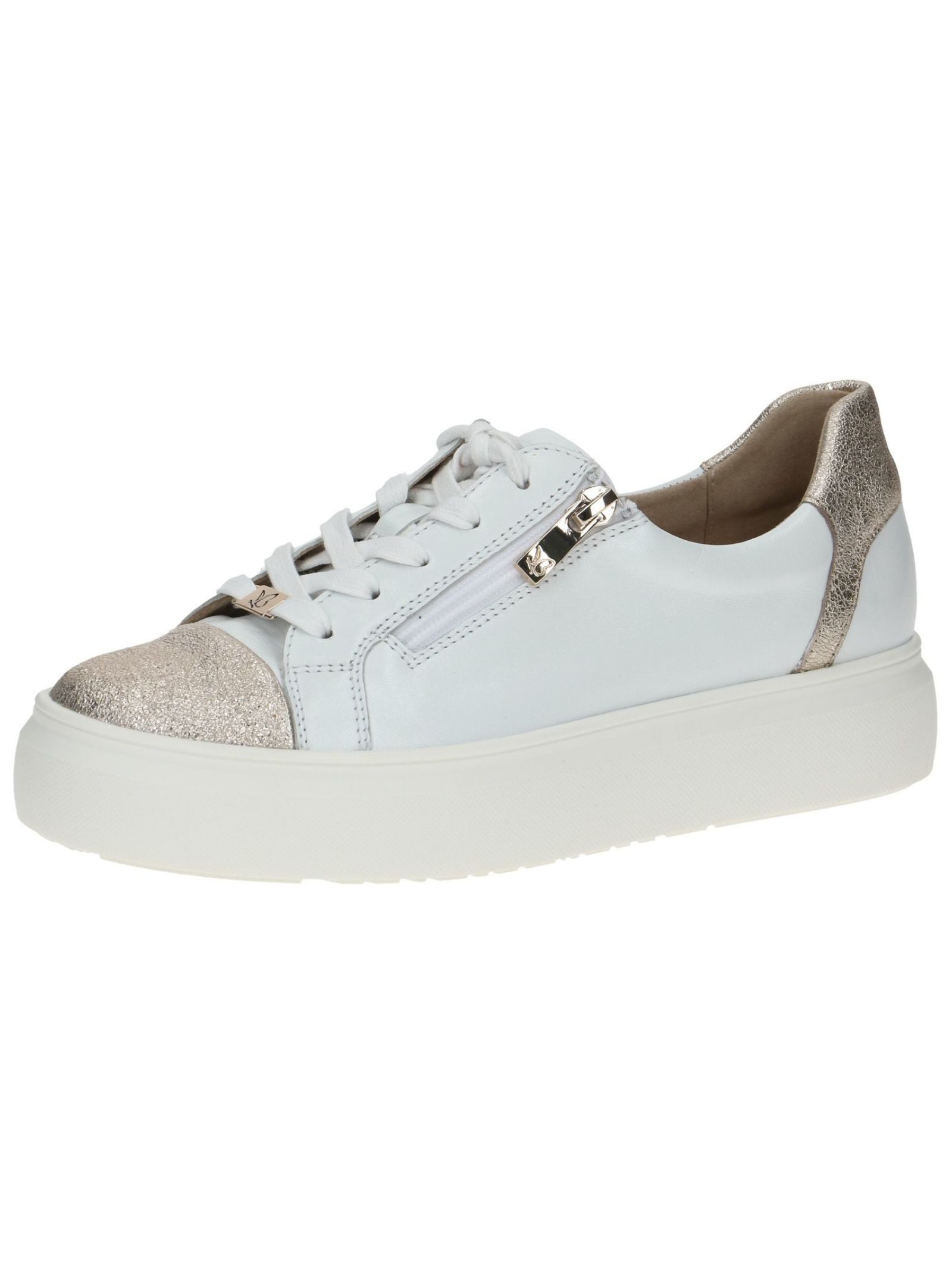 Sneaker Leder Plateausneaker