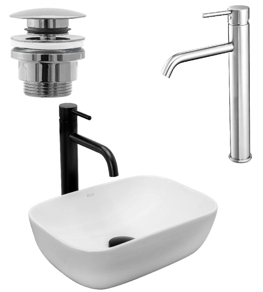 wohnwerk.idee Aufsatzwaschbecken Waschbecken Keramik Weiß Klein günstig online kaufen