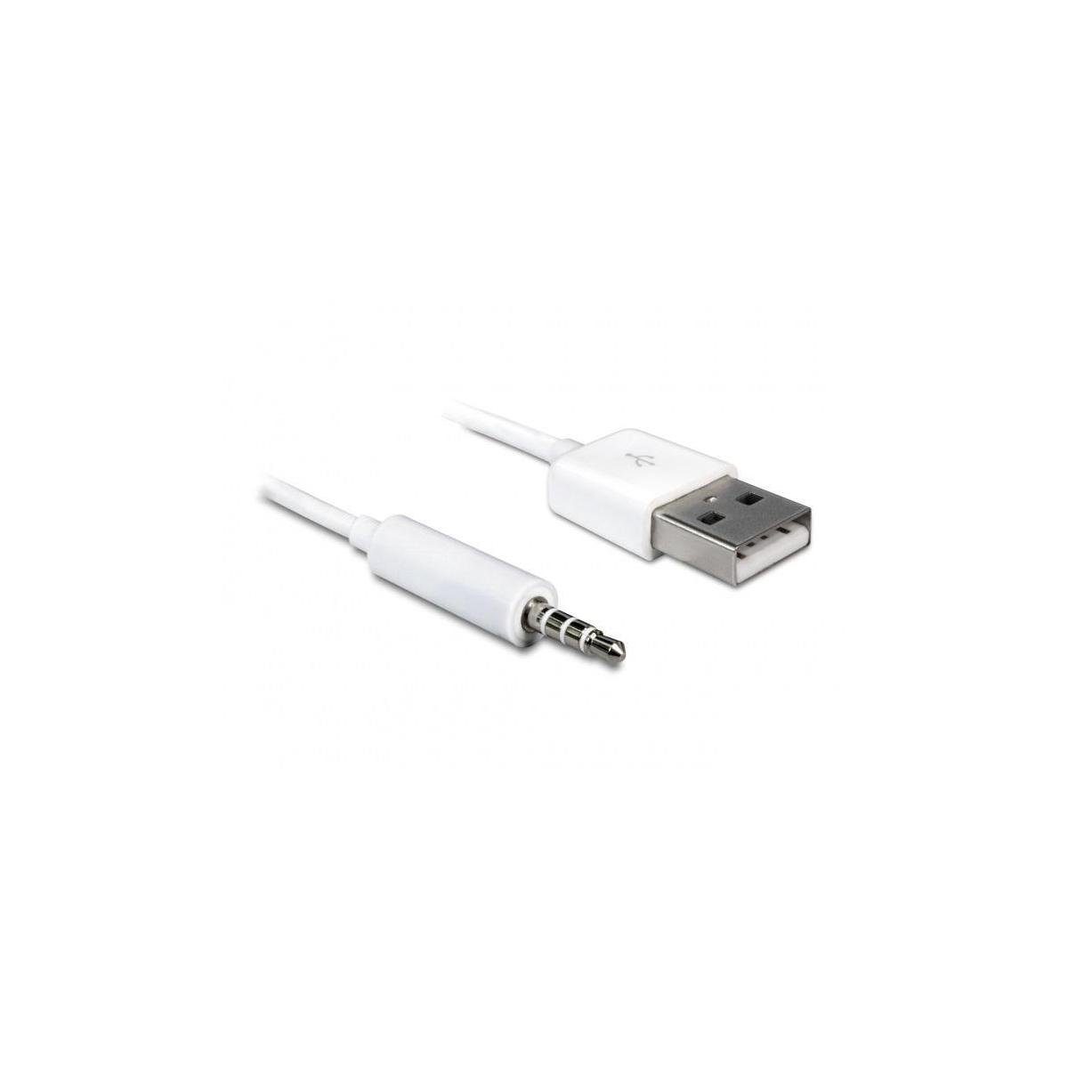 Delock USB-A Stecker > Klinke 3,5 mm Stecker 4 Pin IPod Shuffle 1 m Computer-Kabel, USB, USB