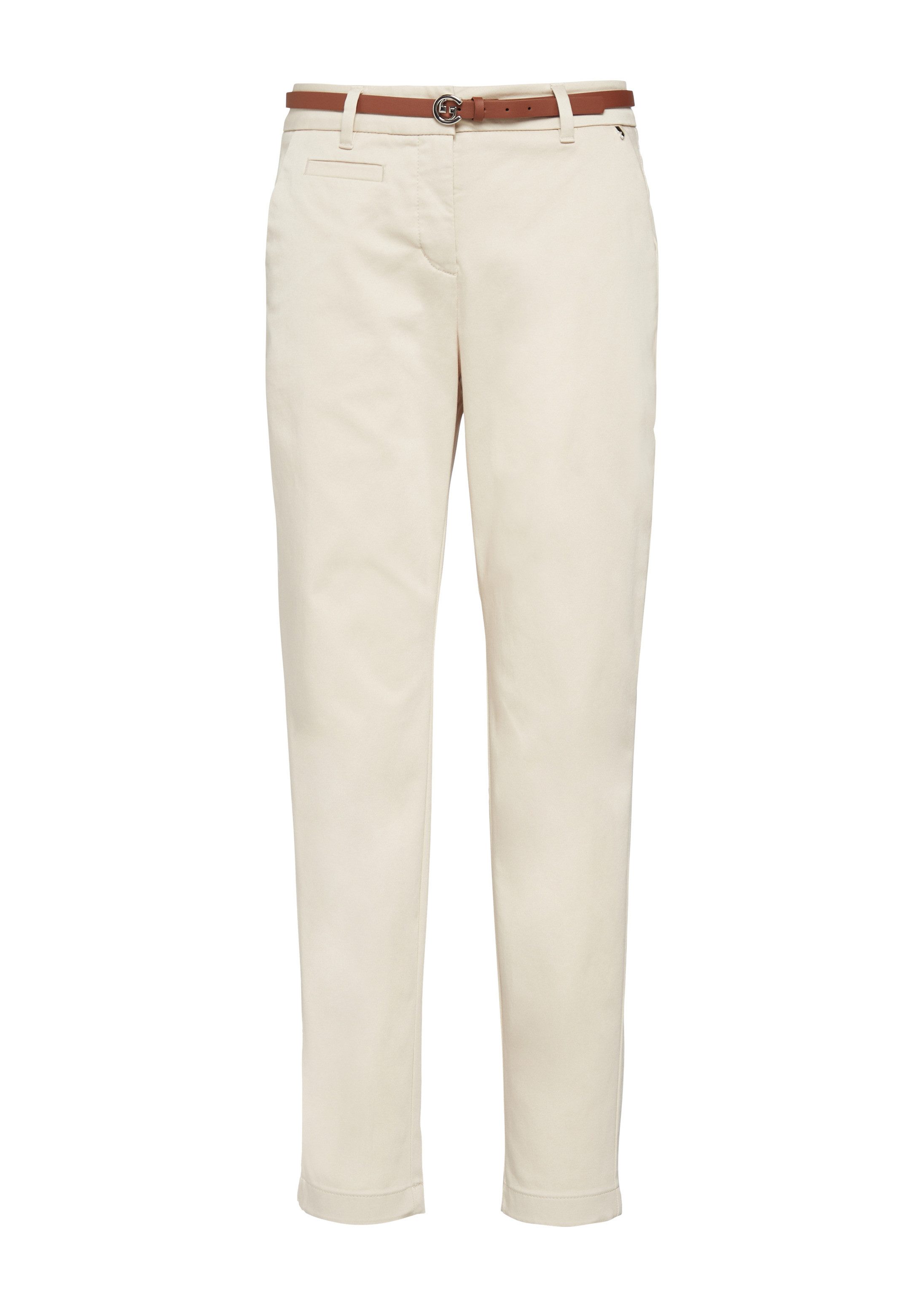 comma Chinos Hose Chinohose mit Gürtel – Bild 2 von 5