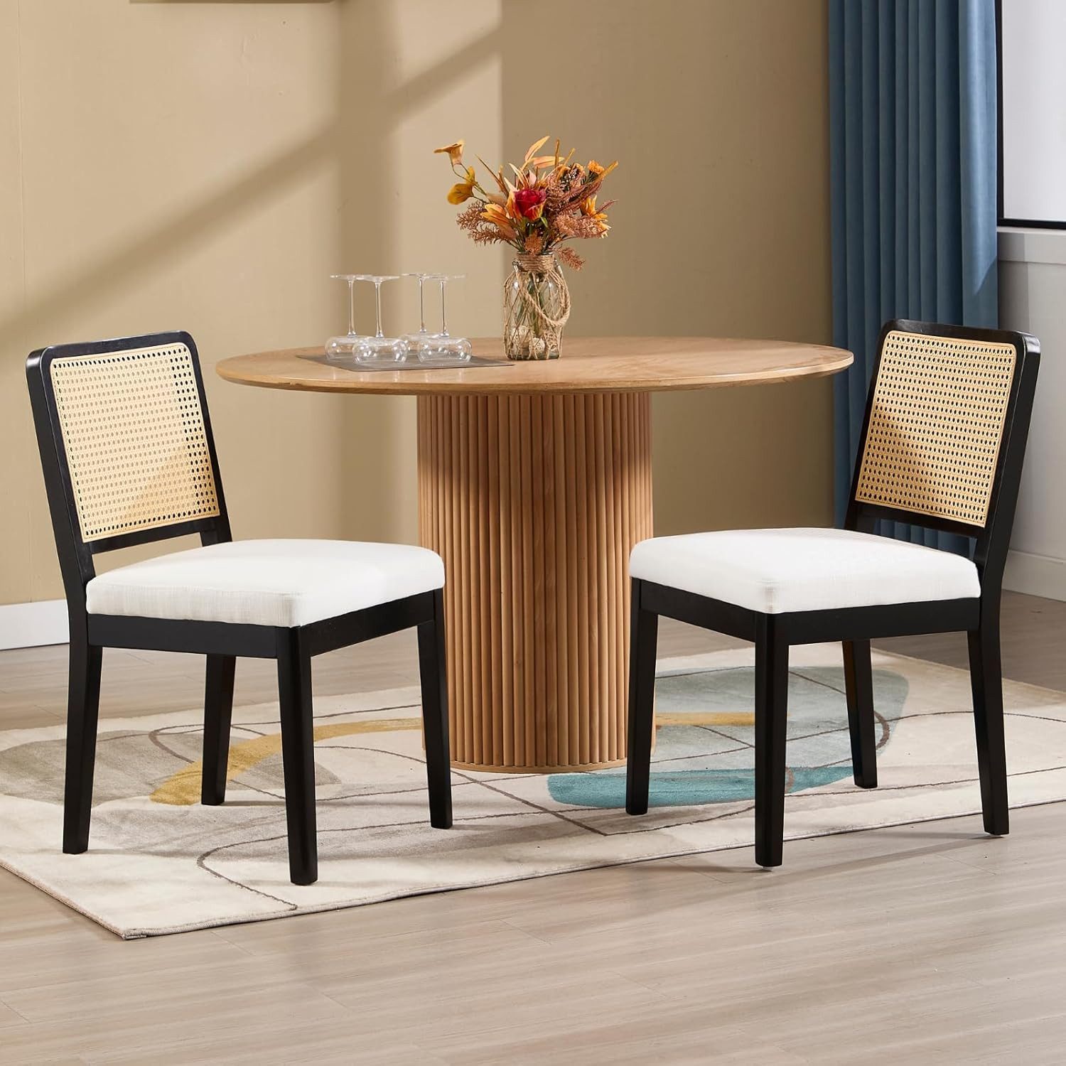CHAIRUS Esszimmerstuhl 2/4er Set Chenille/Leinen-Esszimmerstühle mit günstig online kaufen