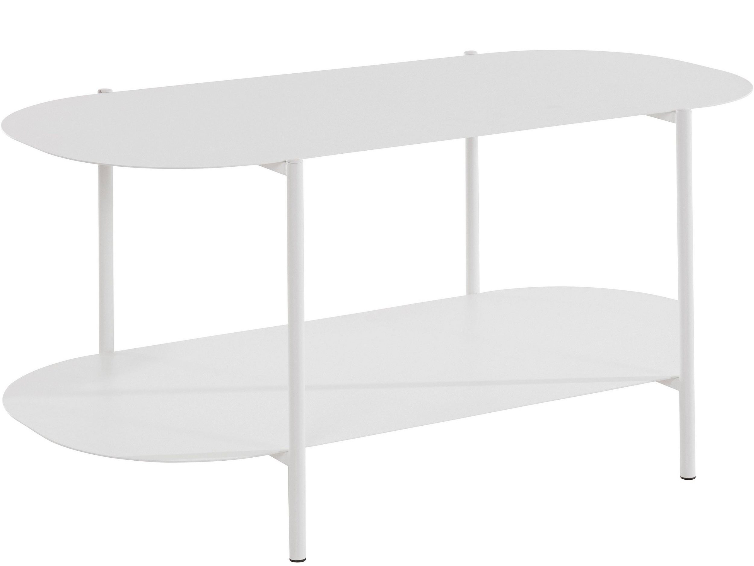 loft24 Couchtisch Joey, Wohnzimmertisch aus Metall, oval, Breite 100 cm
