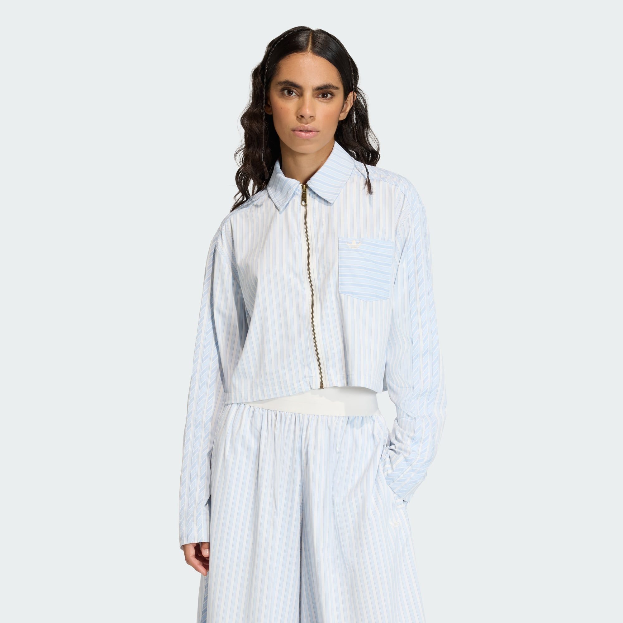 adidas Originals Langarmshirt POPLIN HEMD (1-tlg) günstig online kaufen