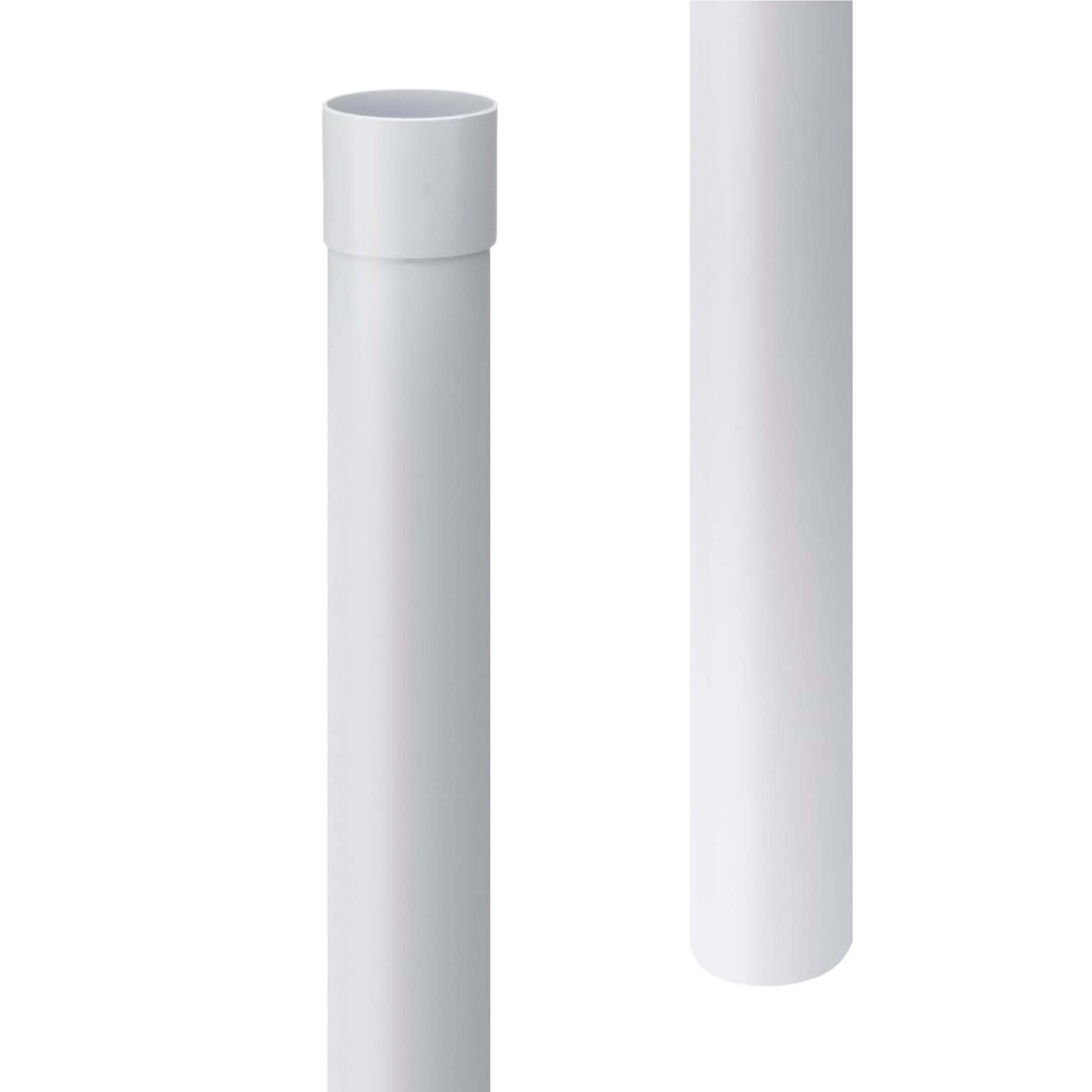INEFA Regenfallrohr, DN100, PVC-U, Regenwasserrohr, Dachentwässerung, Dachrinnen-Zubehör