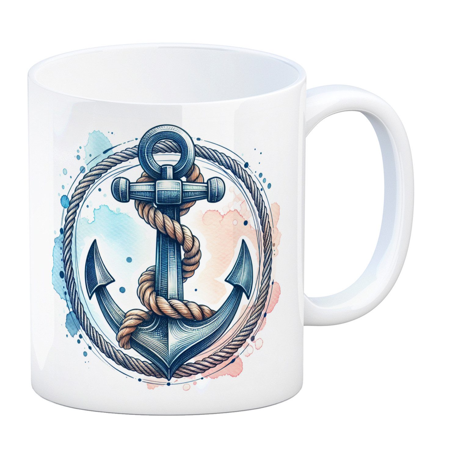 speecheese Tasse Anker mit Seil Kaffeebecher