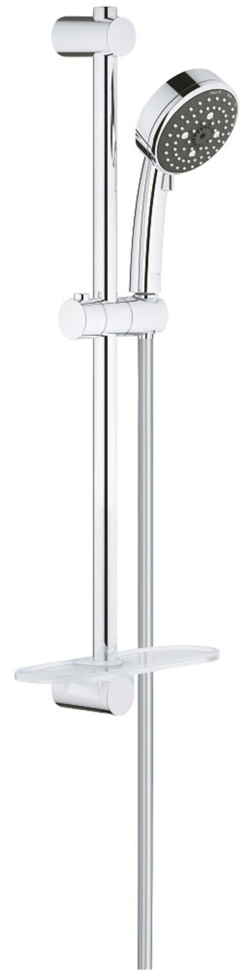 Grohe Duschsystem Comfort langlebieger und 1 Höhe Oberfläche scheinender Vitalio 102, 47 Packung, mit cm, Strahlart(en)