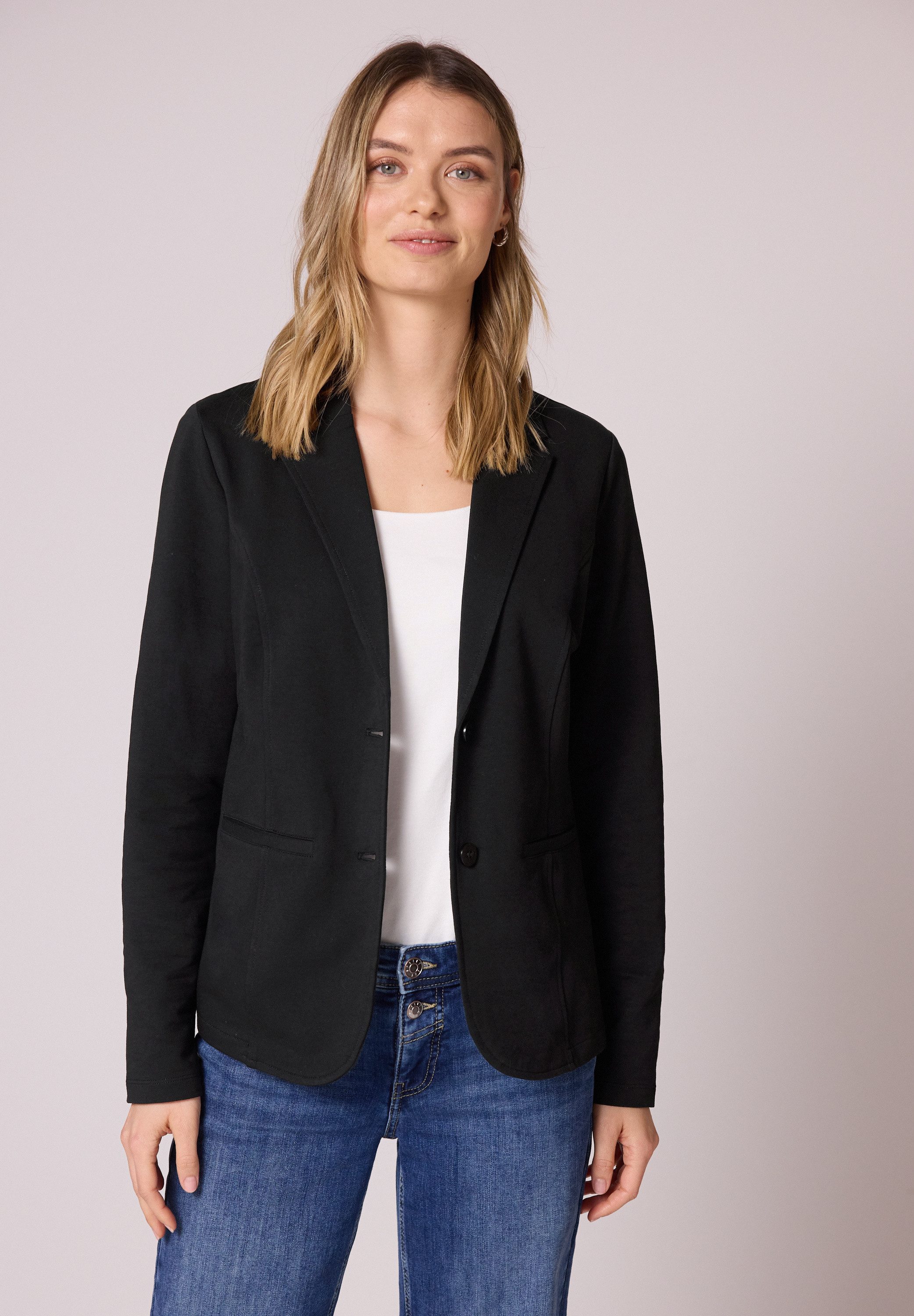 STREET ONE Sweatblazer im soften Baumwoll-Mix