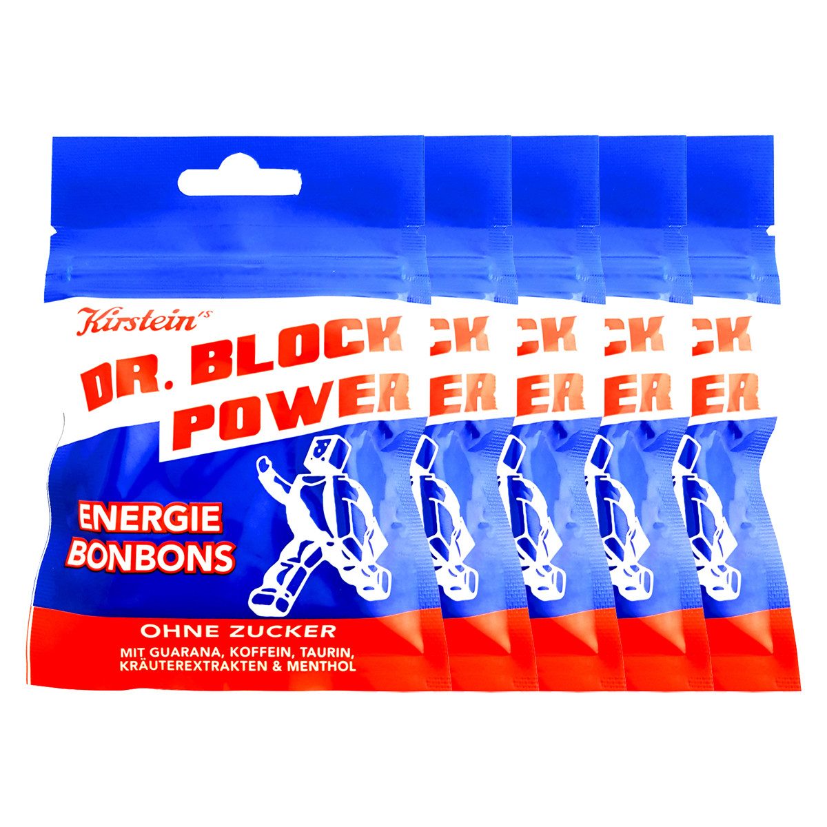 Eduard Edel Süßigkeit, Kirsteins Dr. Block Power Energie Bonbons ohne Zucker 35g 5er Pack