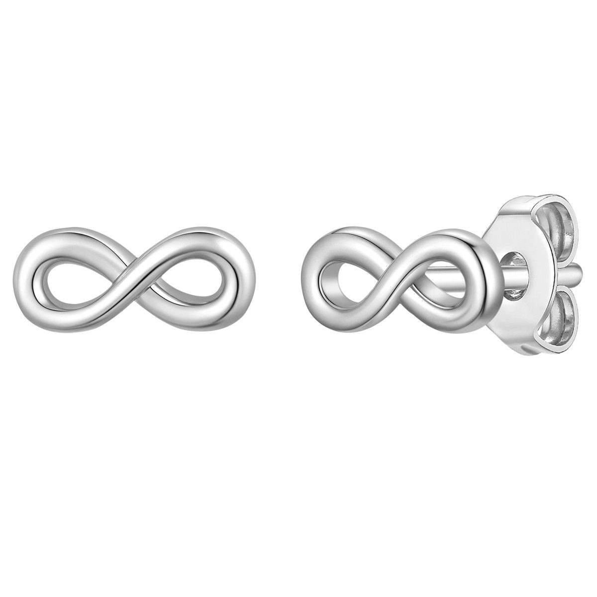 Paar Ohrstecker Infinity silber
