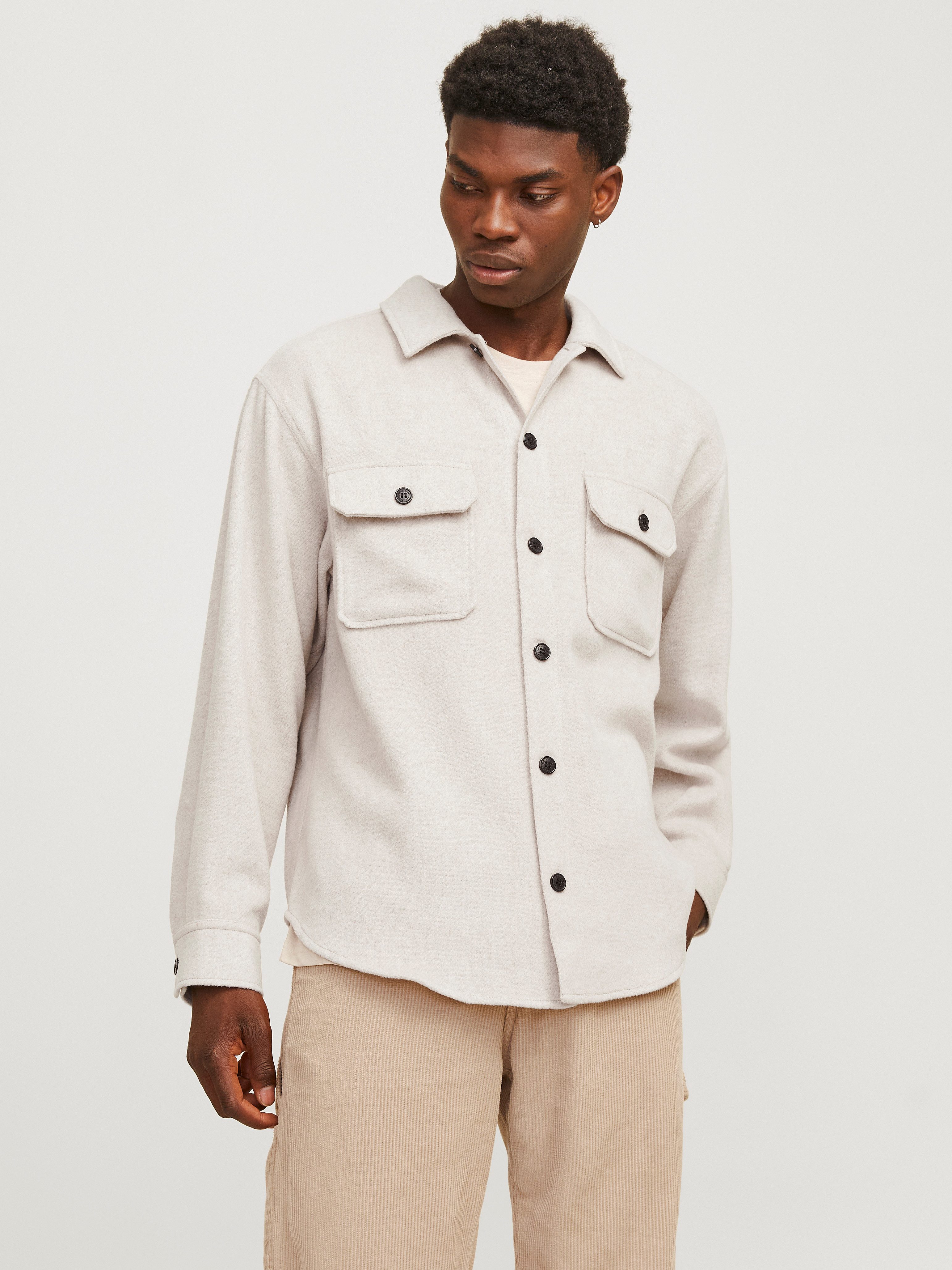 Langarmhemd JJEBRADLEY OLLIE OVERSHIRT LS NOOS