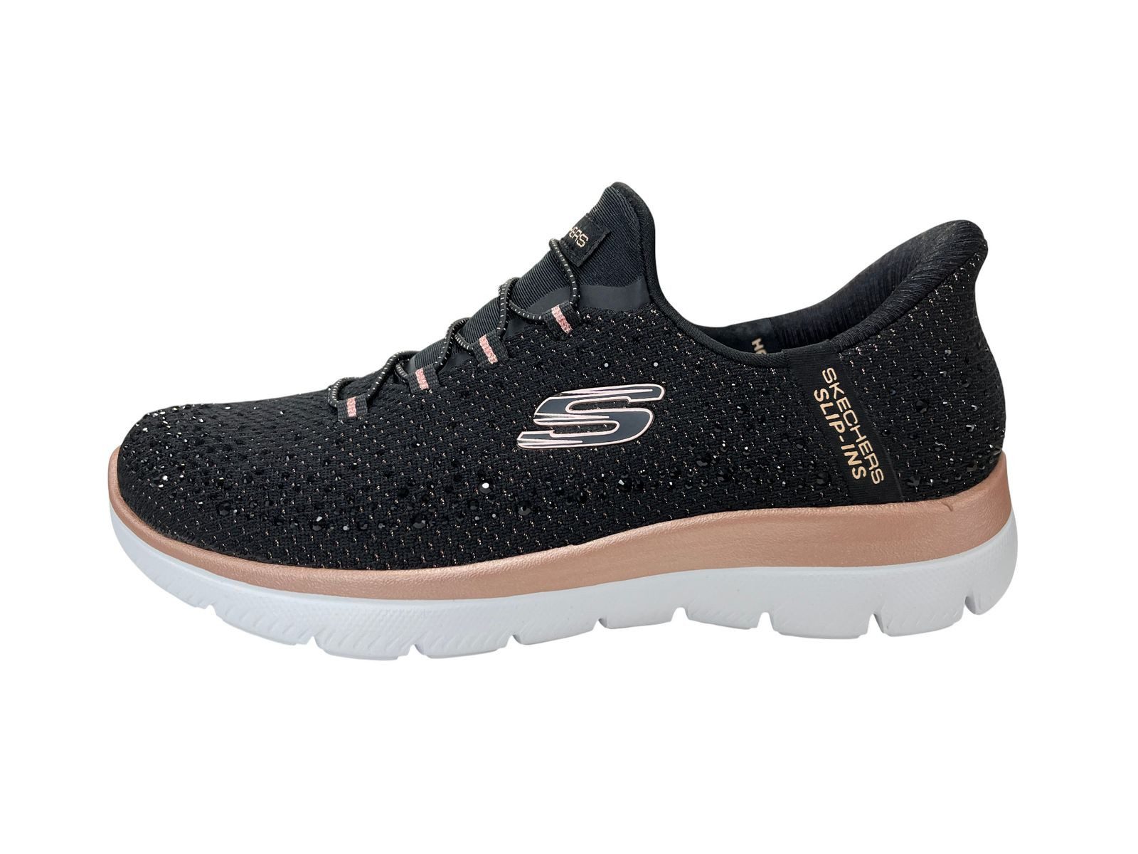 Skechers Skechers Slip-ins SUMMITS-BRILLIANT SHINE 150273/BKRG black/rose gold Slipper