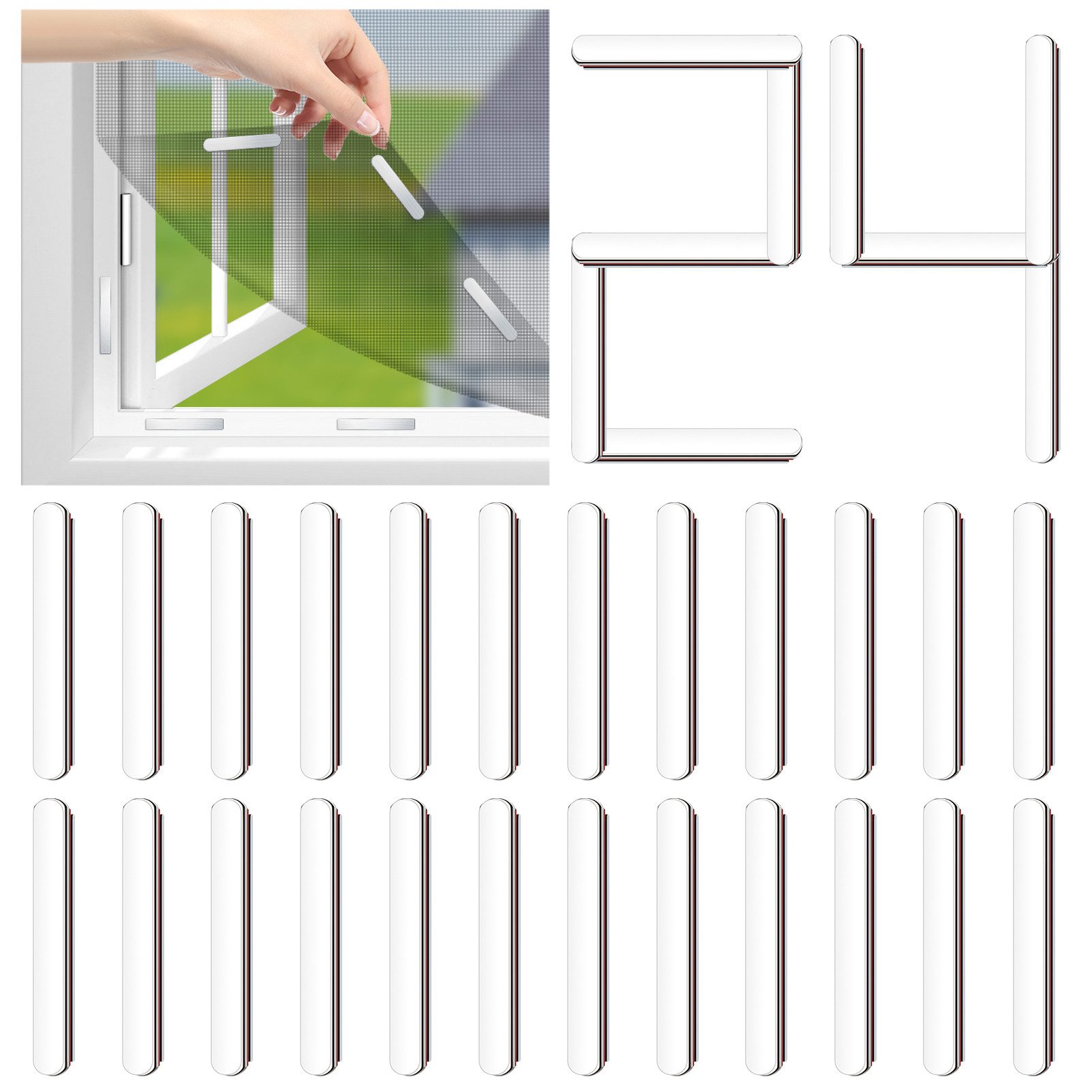 EXTSUD Insektenschutz-Vorhang stanzfreie Universalmagnete für Fenster, günstig online kaufen