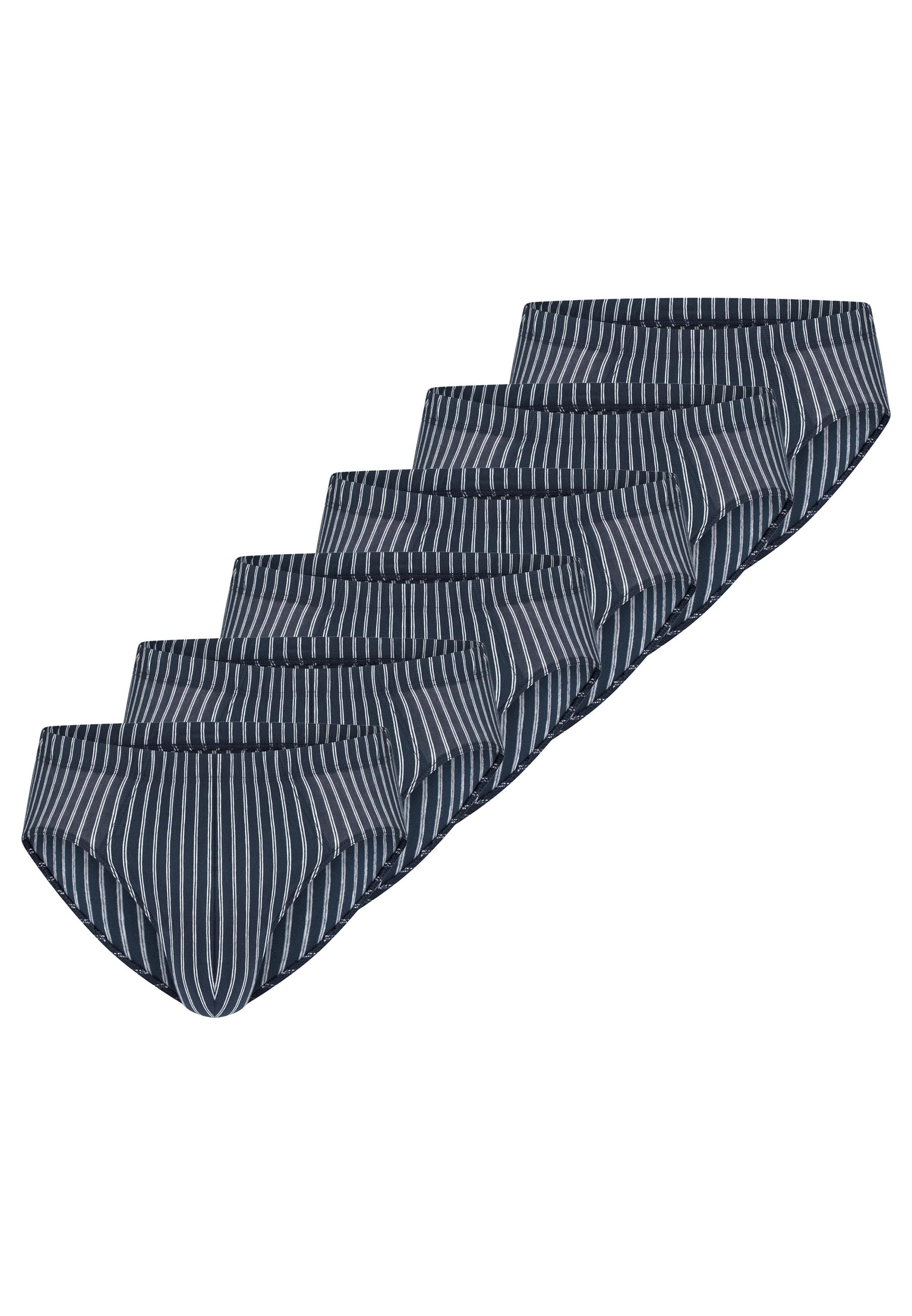 Schiesser Slip 6er Pack 95/5 Essentials (Spar-Set, 6-St) Mini Slip / Unterhose - Baumwolle - ohne Eingriff - Atmungsaktiv
